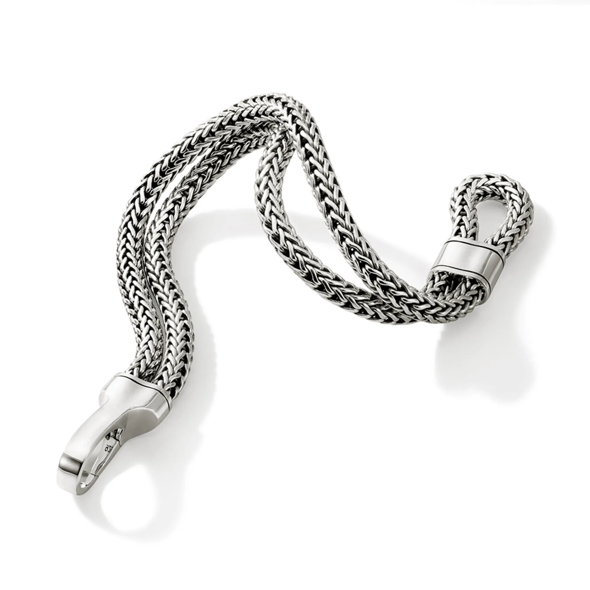 Hook Clasp Bracelet, Silver, Double Row|BU901238 sold by John Hardy product image thumbnail 3