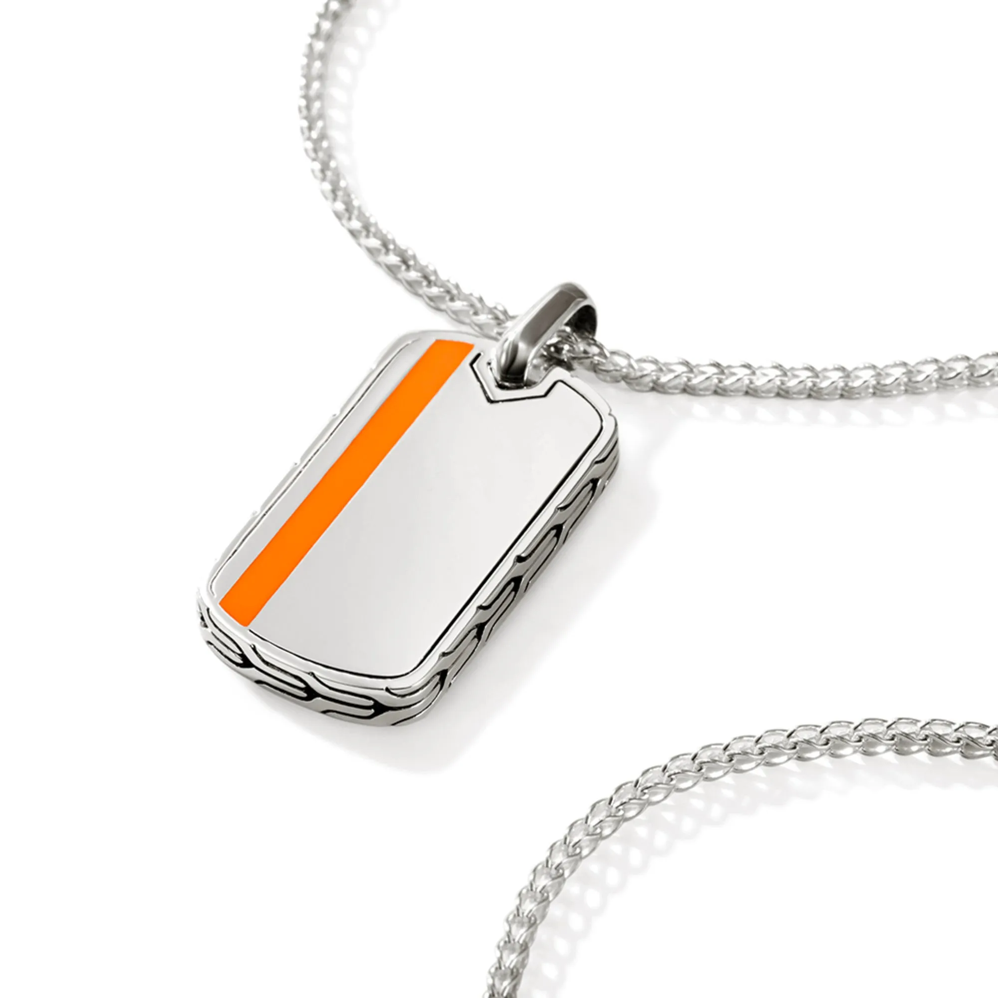 Tag Necklace, Sterling Silver, Enamel|NM901154OR sold by John Hardy product image thumbnail 2