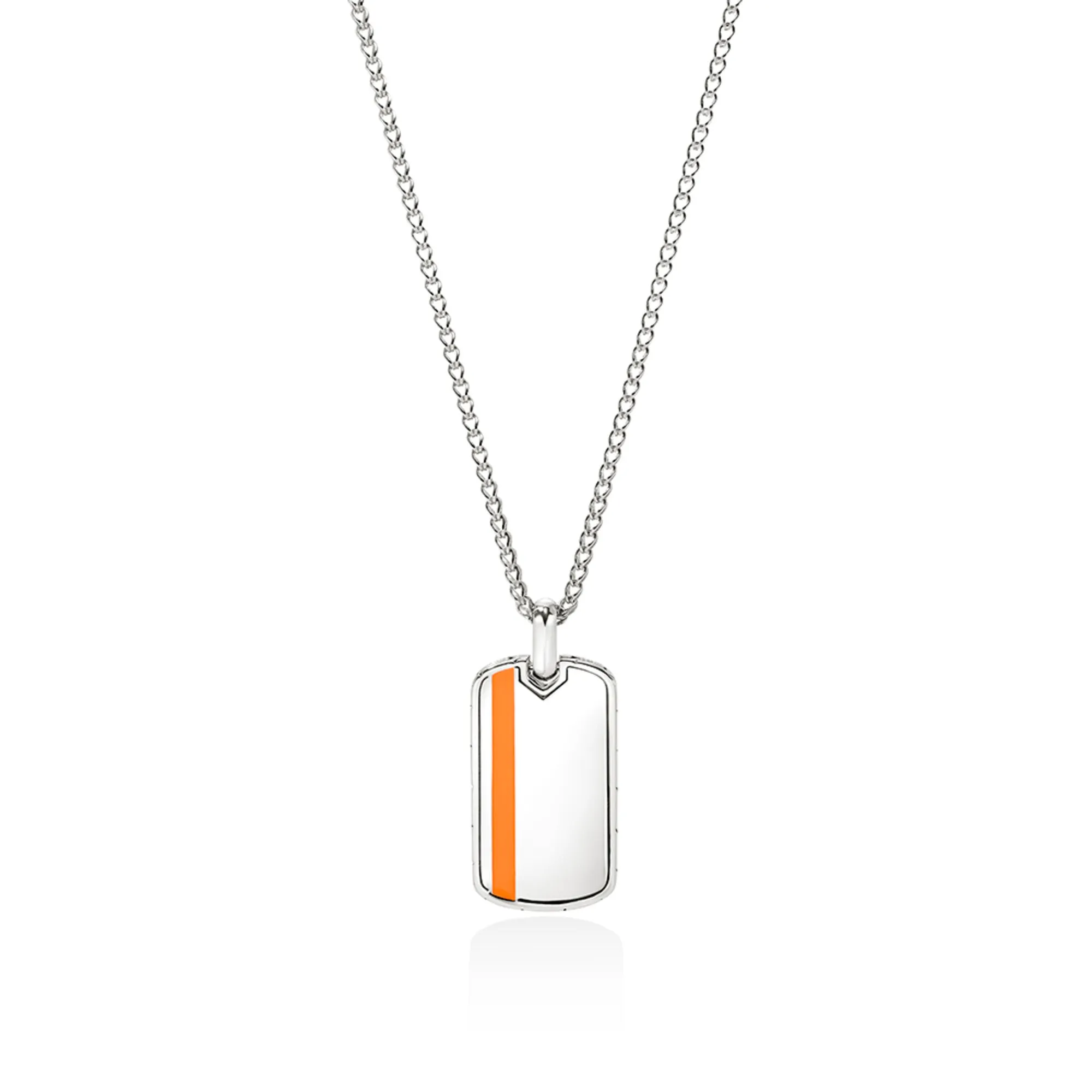 Tag Necklace, Sterling Silver, Enamel|NM901154OR sold by John Hardy