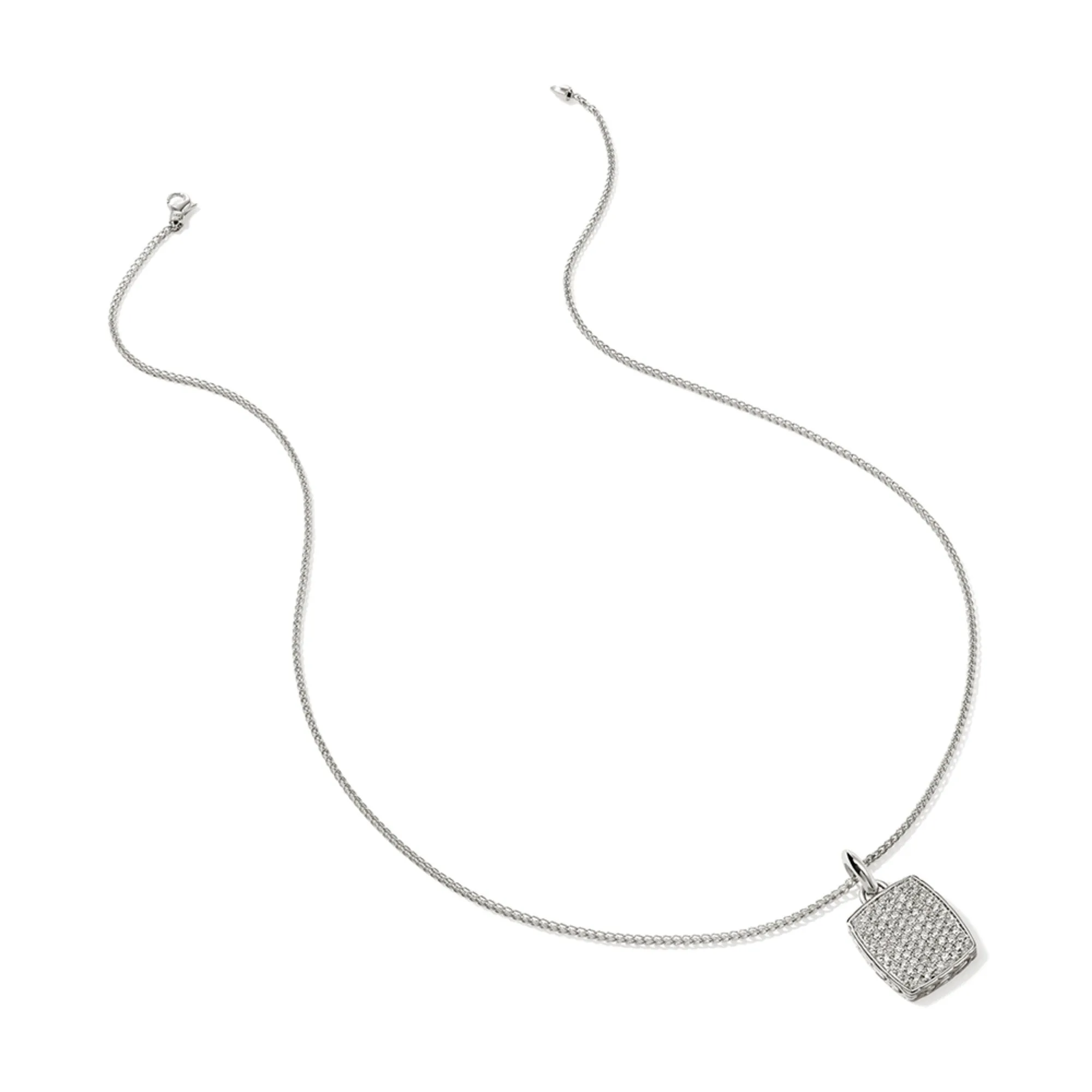 Tag Necklace, Silver, Diamonds, 1.7MM|NMP9010802DI sold by John Hardy product image thumbnail 3