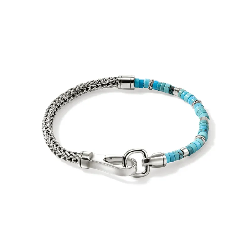 Heishi Chain Bracelet, Sterling Silver, Hardstones|BUS9012521TQ sold by John Hardy