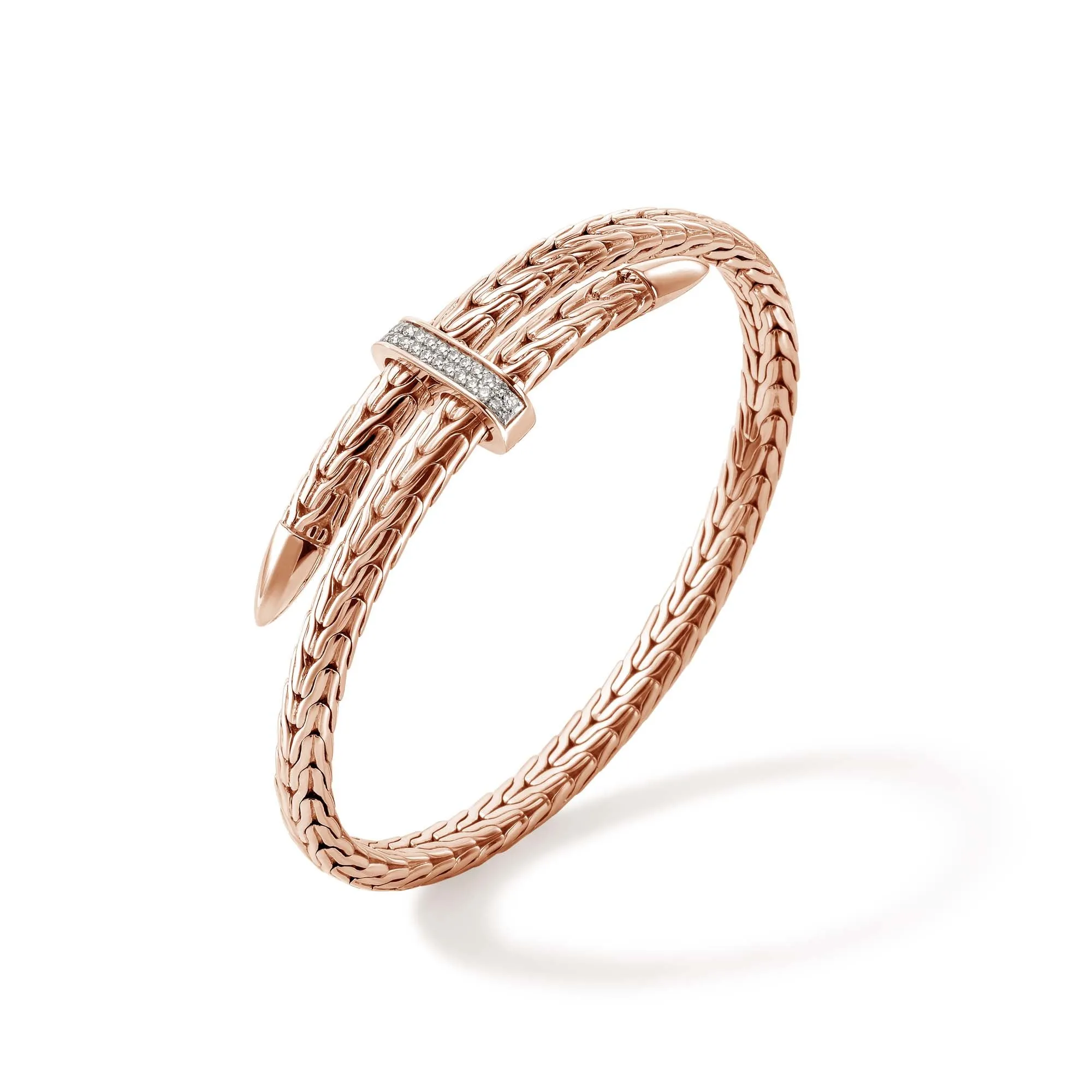 Spear Flex Cuff, Rose Gold, Diamonds, 5.5MM|CGGX9011072RDI sold by John Hardy product image thumbnail 3