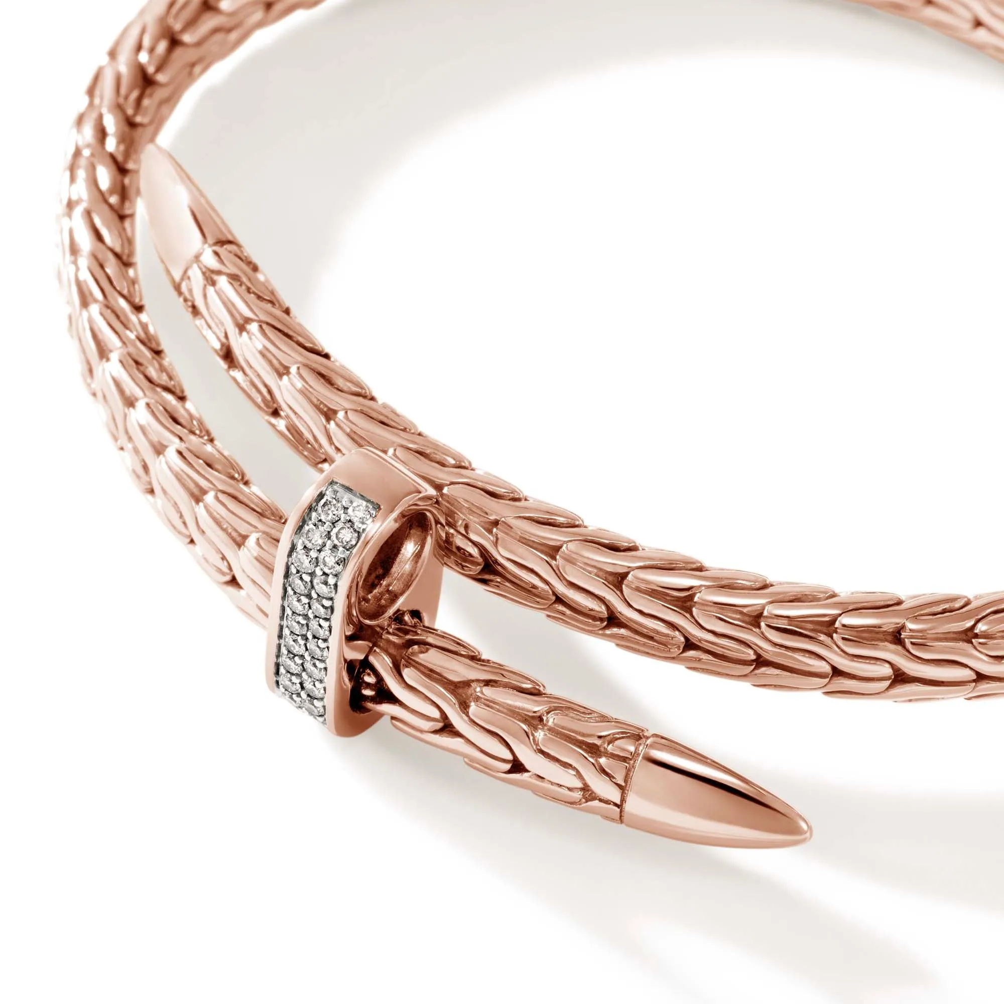 Spear Flex Cuff, Rose Gold, Diamonds, 5.5MM|CGGX9011072RDI sold by John Hardy product image thumbnail 2