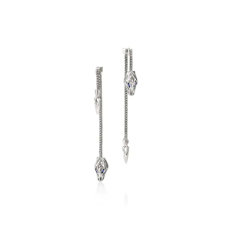 Naga Drop Earrings, Sterling Silver|EBS603361BSP sold by John Hardy