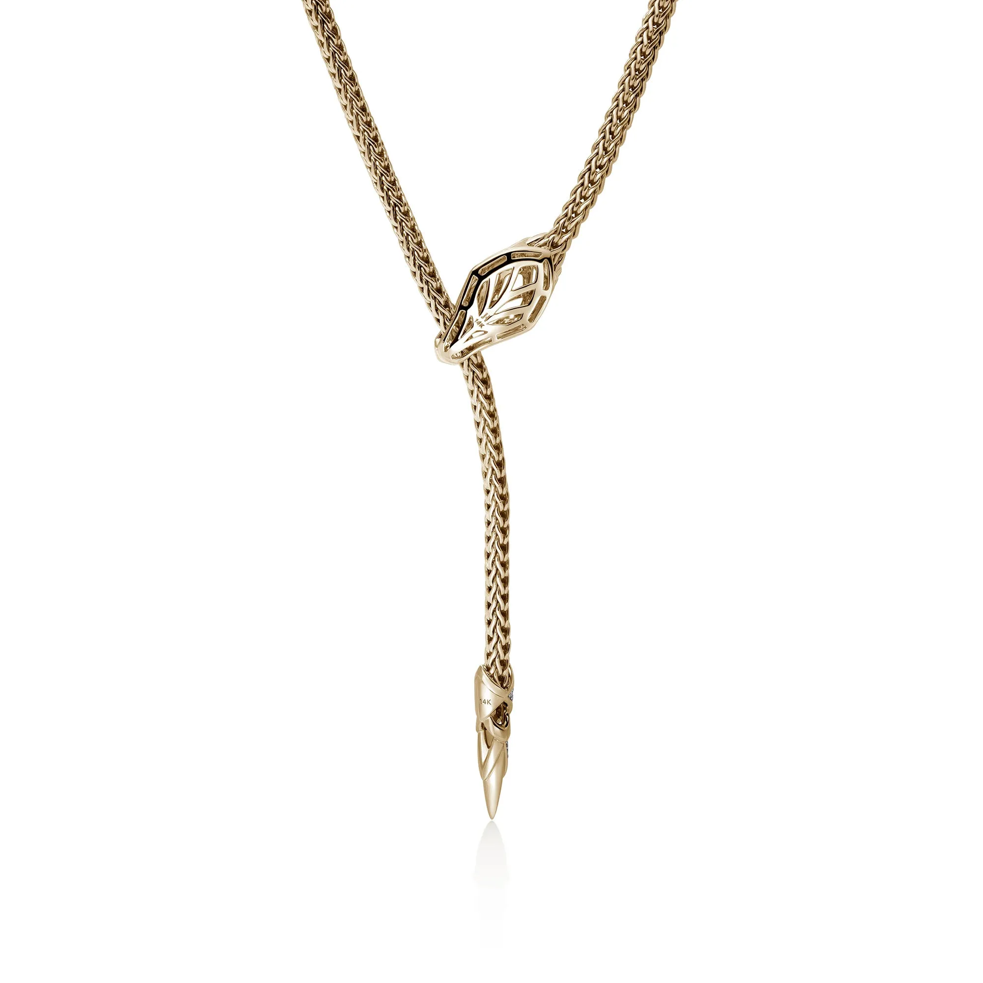Naga Y Necklace, Gold, Diamonds, 4.4MM|NGGX6034812DI sold by John Hardy product image thumbnail 4