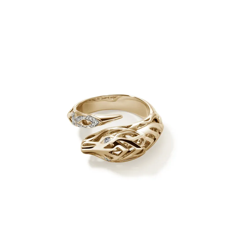 Naga Ring, Gold, Diamonds|RGGX603552DI sold by John Hardy