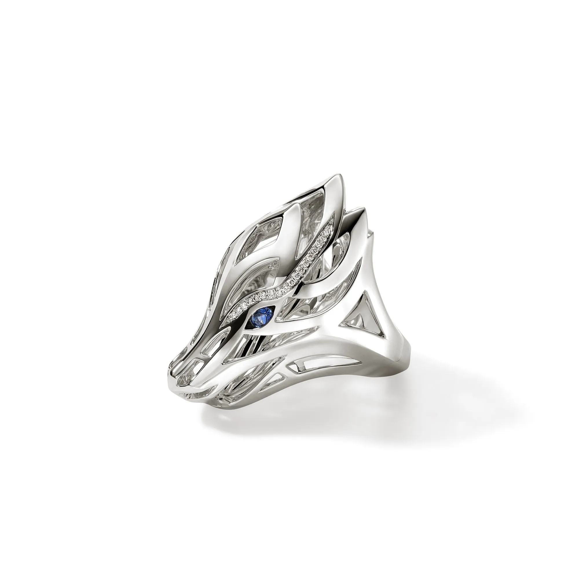 Naga Ring, Sterling Silver, Diamonds|RBP6034112BSPDI sold by John Hardy product image thumbnail 3