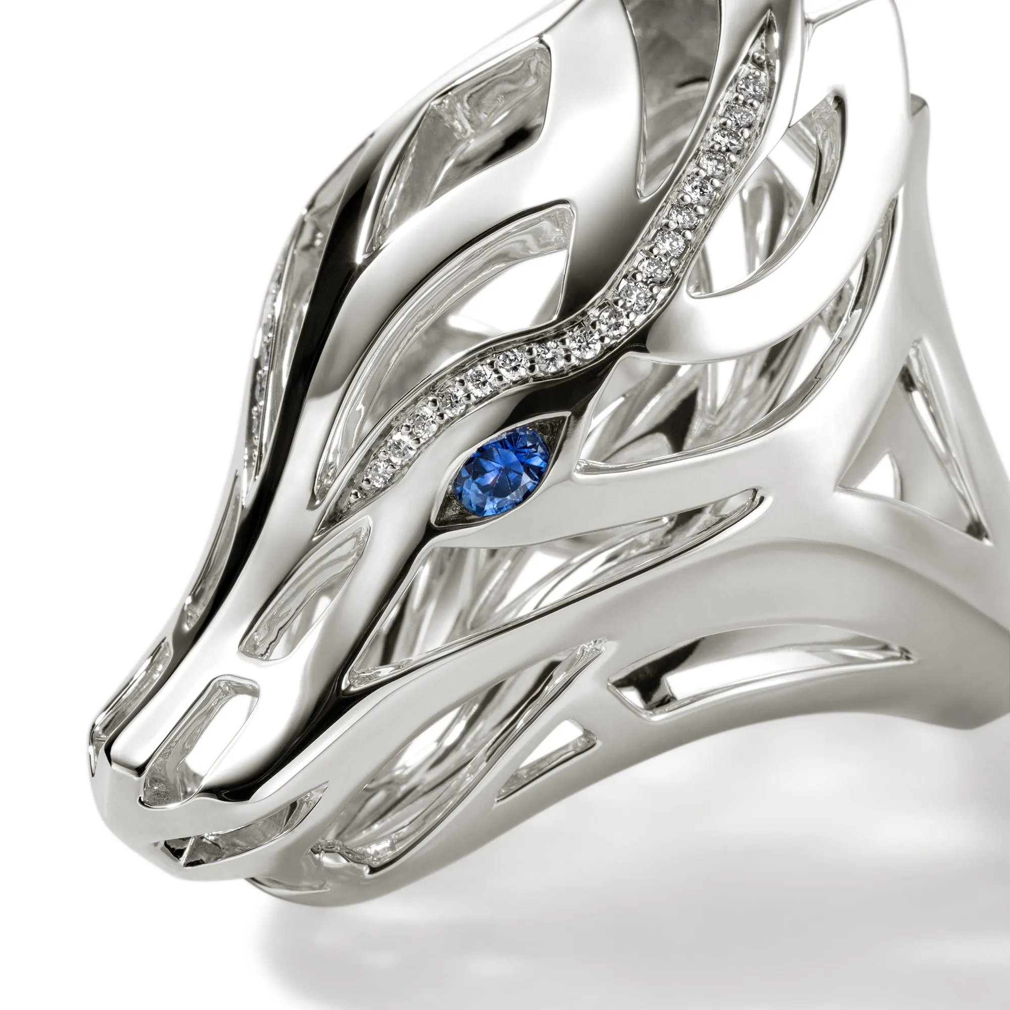 Naga Ring, Sterling Silver, Diamonds|RBP6034112BSPDI sold by John Hardy product image thumbnail 2