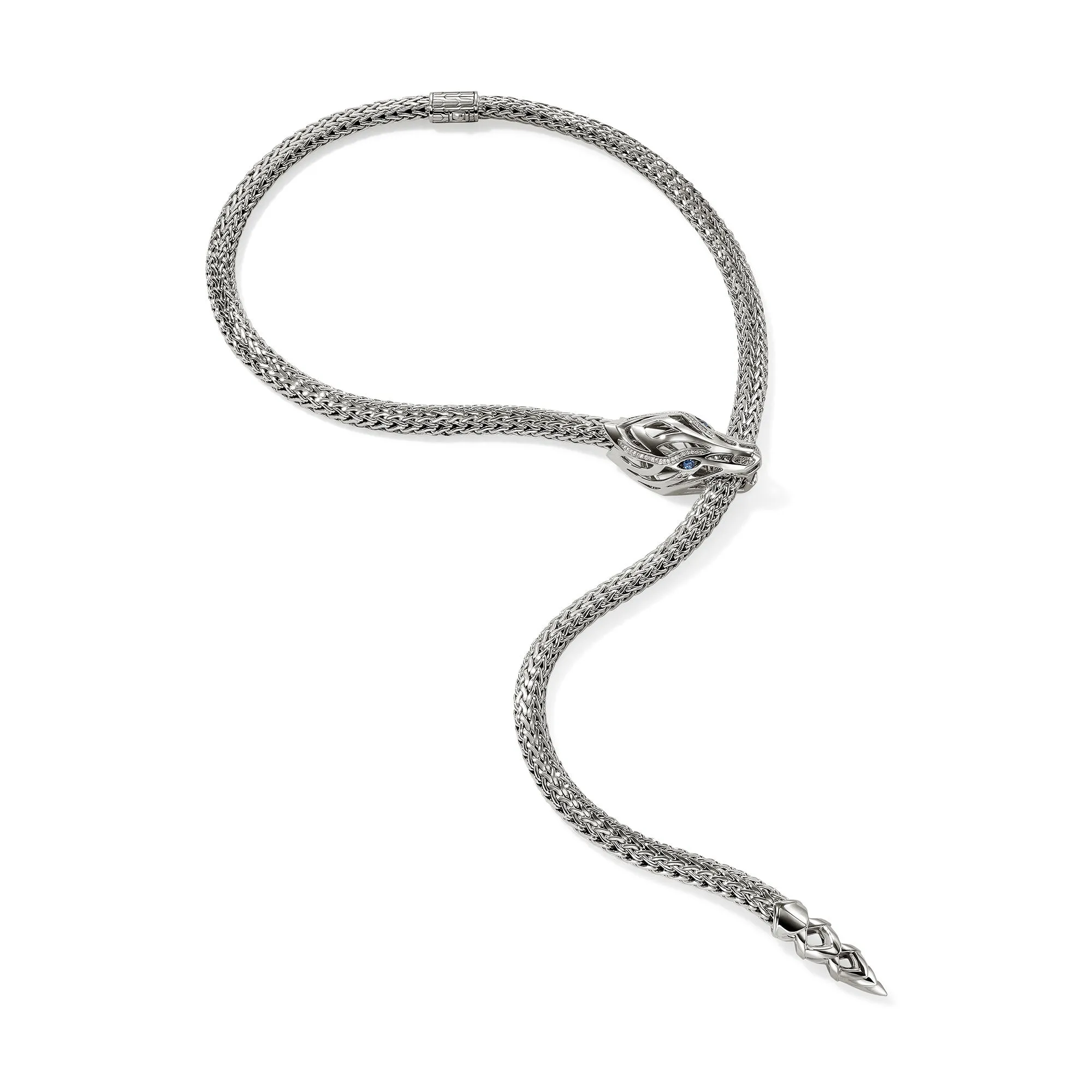 Naga Y Necklace, Sterling Silver, Diamonds, 7.5MM|NBS603561BSPDI sold by John Hardy product image thumbnail 3