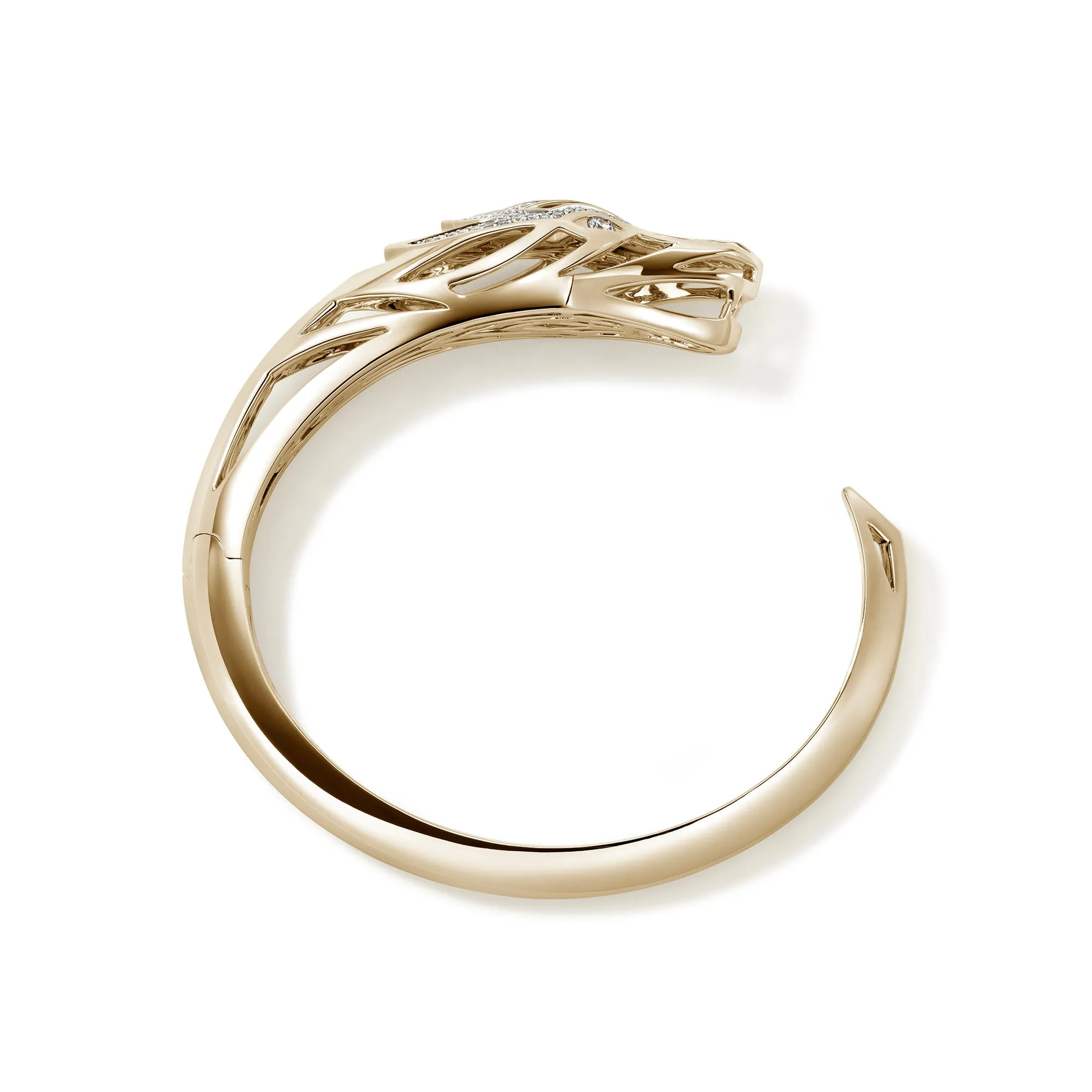 Naga Hinged Cuff, Gold, Diamonds|CGGX6034312DI sold by John Hardy product image thumbnail 5
