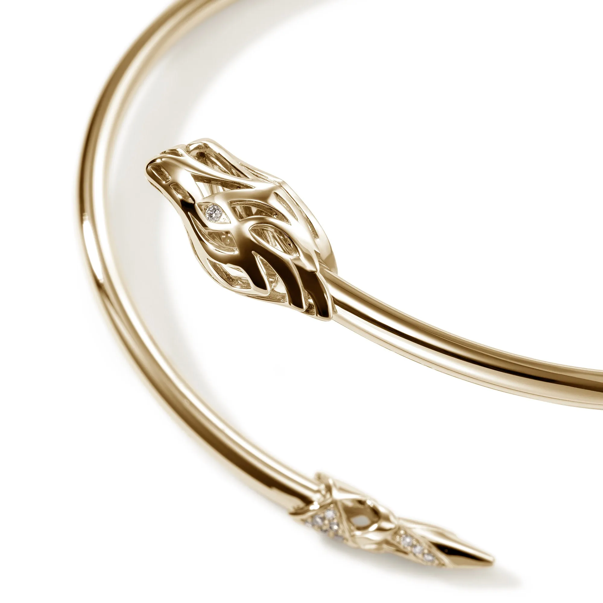 Naga Cuff, Gold, Diamonds, Slim|CGGX6034422DI sold by John Hardy product image thumbnail 2