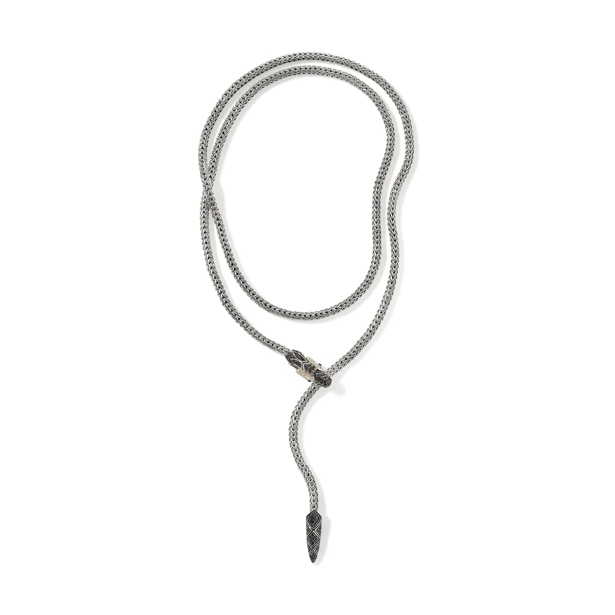 Naga Lariat, Gold, Silver, Diamonds|NZS603274BLSBSPDI sold by John Hardy product image thumbnail 5