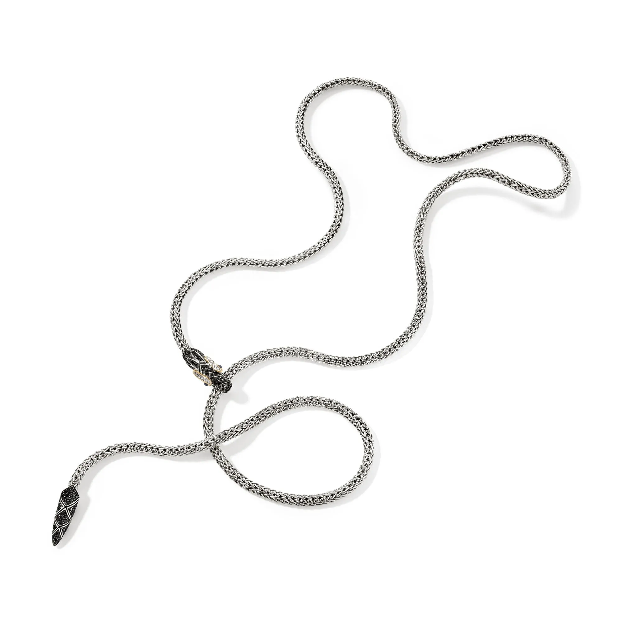 Naga Lariat, Gold, Silver, Diamonds|NZS603274BLSBSPDI sold by John Hardy product image thumbnail 3