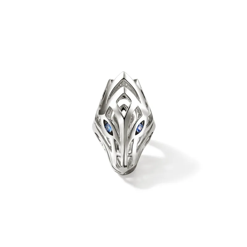 Naga Saddle Ring, Sterling Silver|RBS603411BSP sold by John Hardy