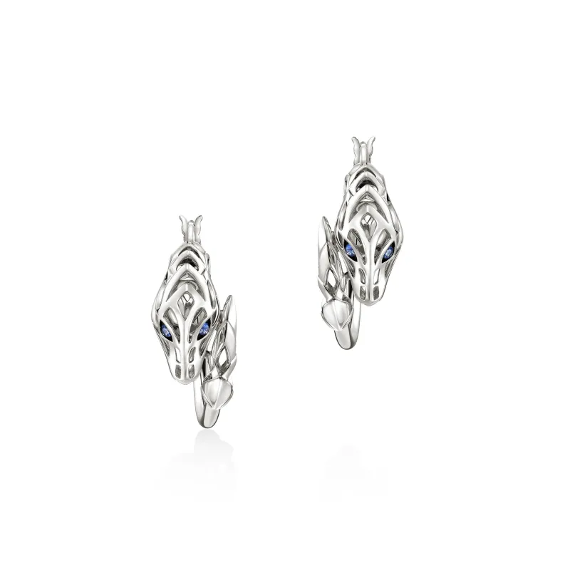 Naga Hoop Earring, Sterling Silver, 25MM|EBS603571BSP sold by John Hardy