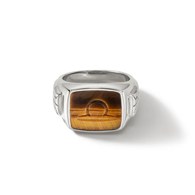 Carved Signet Ring, Sterling Silver|RMS9011001TE sold by John Hardy