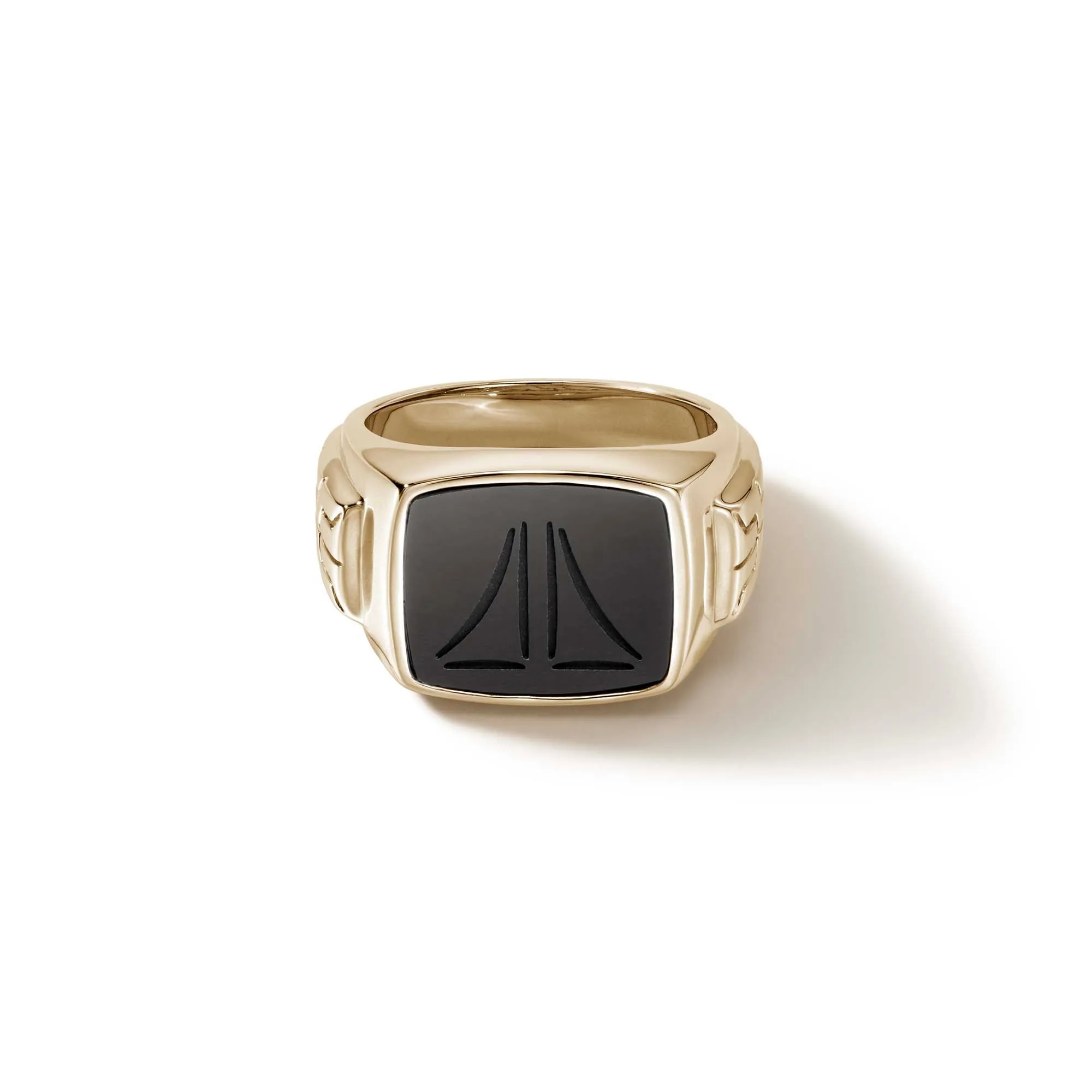 Carved Signet Ring, Gold|RMGGS9010991BON sold by John Hardy