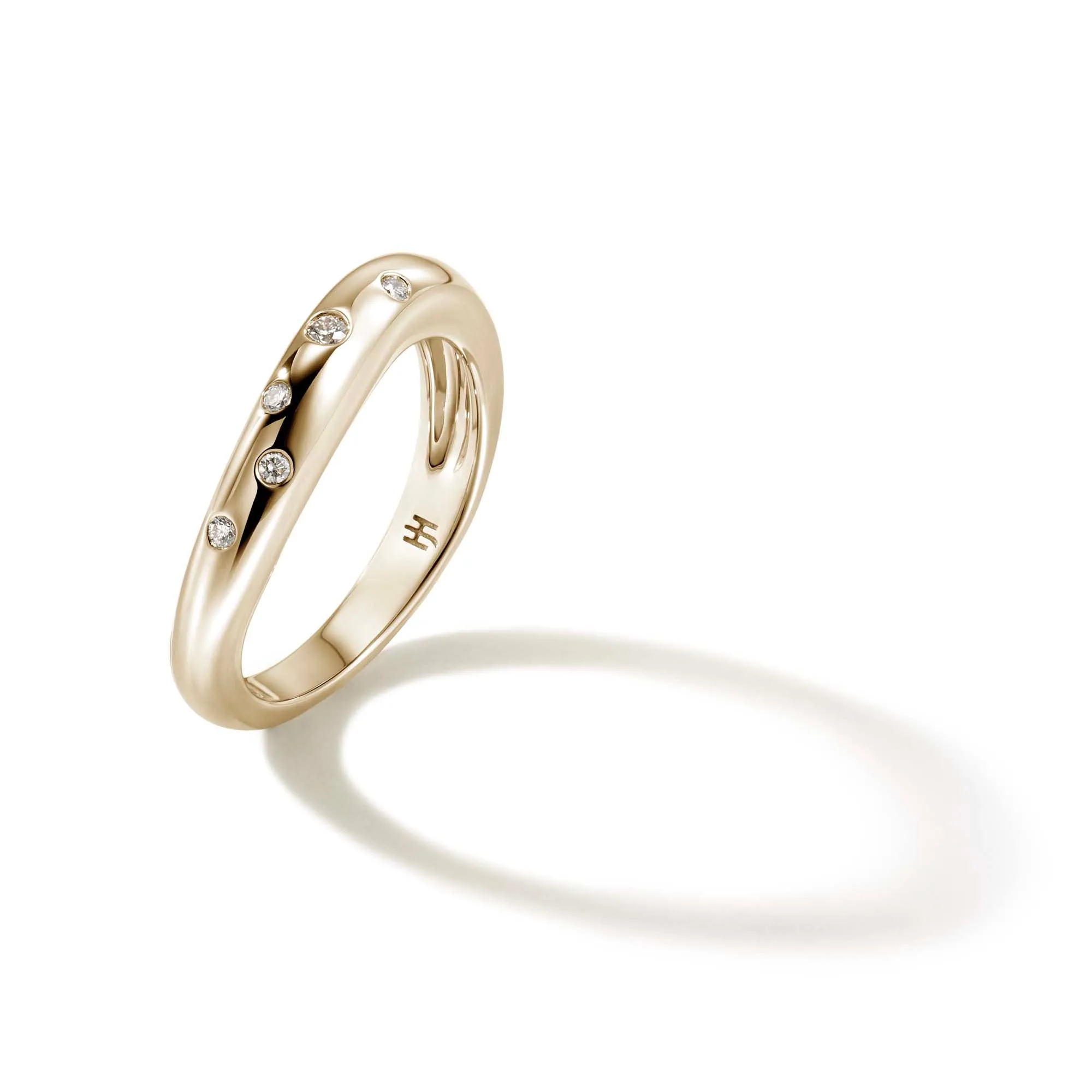 Surf Ring, Gold, Diamonds, Slim|RGGX9011182DI sold by John Hardy product image thumbnail 3
