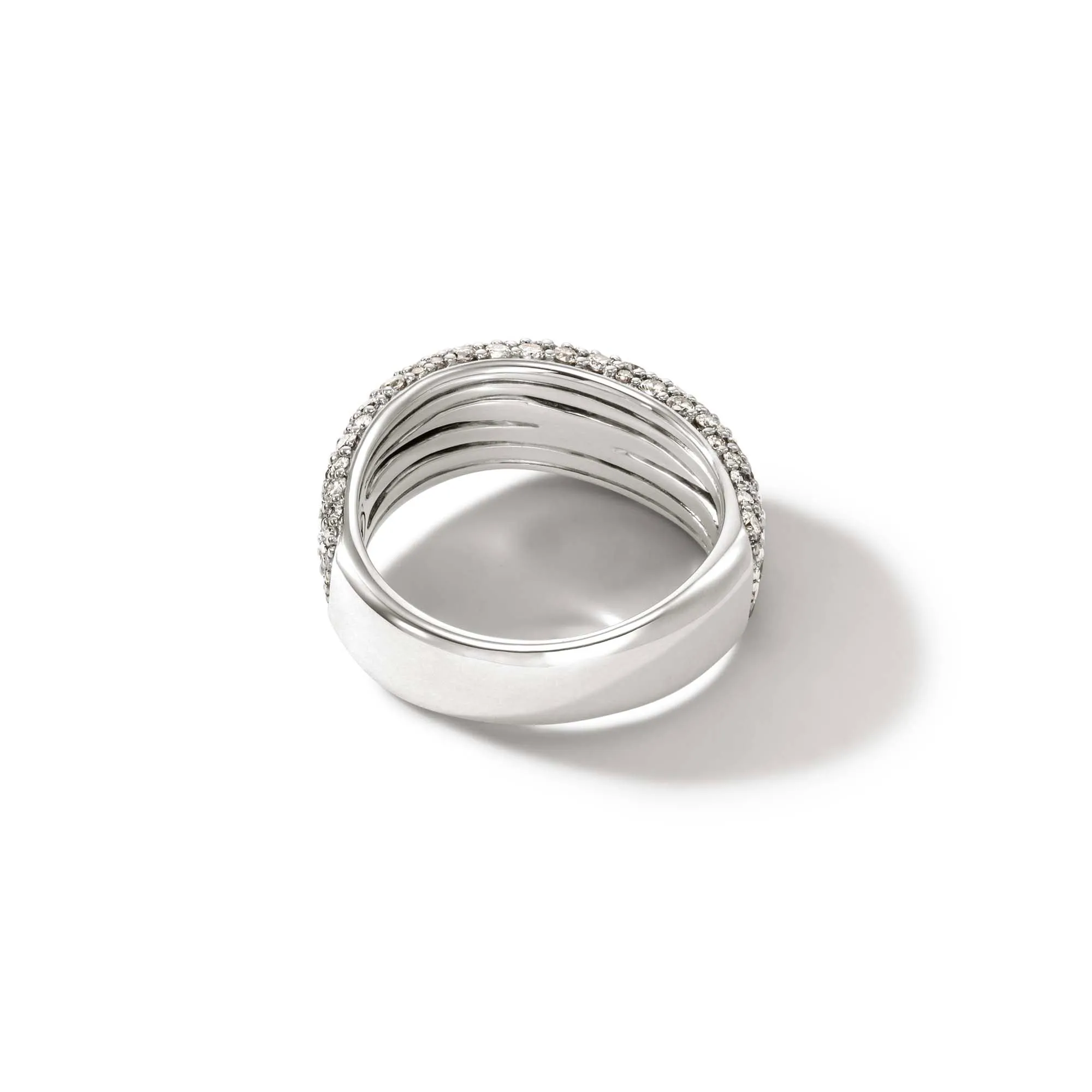 Surf Ring, Sterling Silver, Diamonds, Wide|RBP9011122DI sold by John Hardy product image thumbnail 5