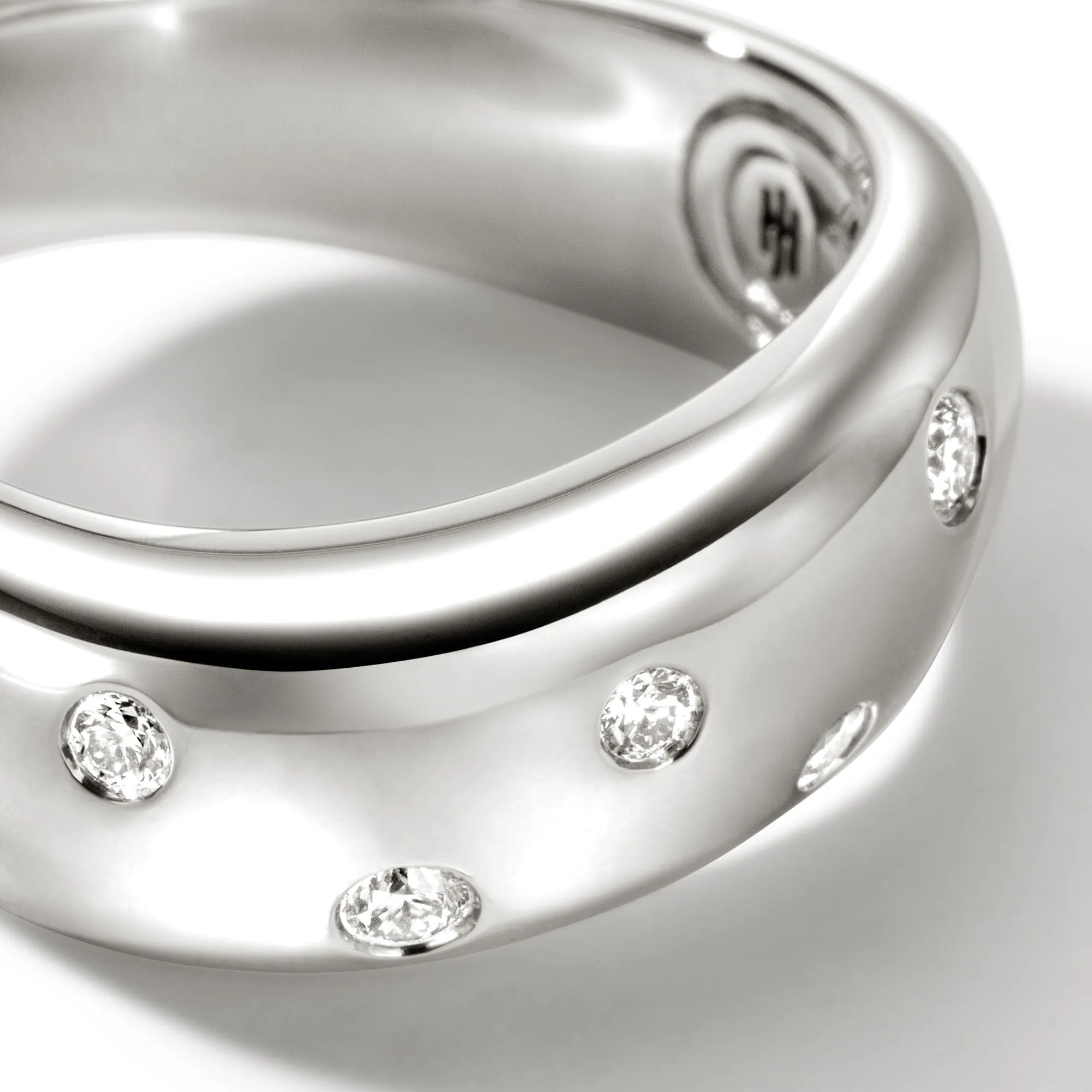 Surf Ring, Sterling Silver, Diamonds, Wide|RBP9011102DI sold by John Hardy product image thumbnail 2
