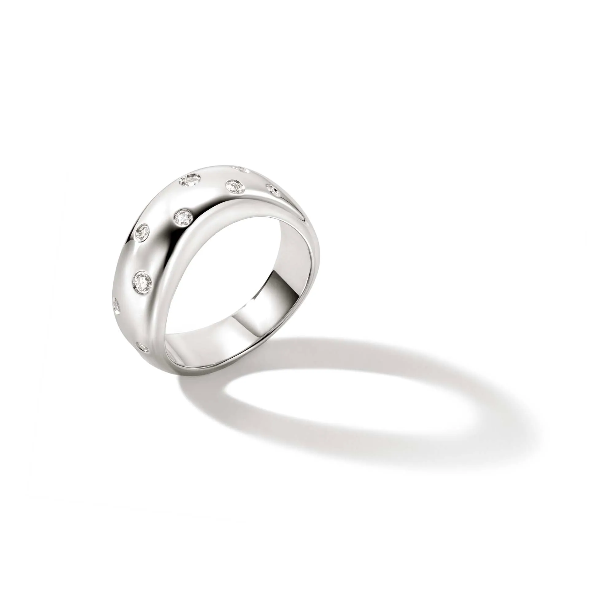Surf Ring, Sterling Silver, Diamonds, Wide|RBP9011102DI sold by John Hardy product image thumbnail 3