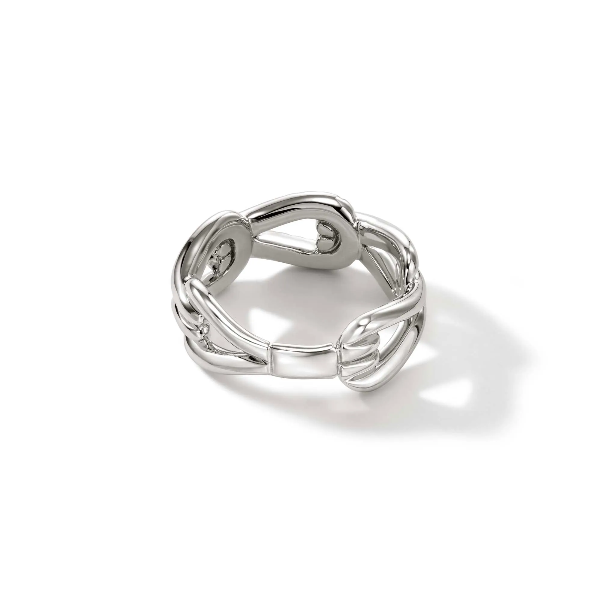 Surf Link Ring, Silver, Diamonds, Wide|RBP9010772DI sold by John Hardy product image thumbnail 5