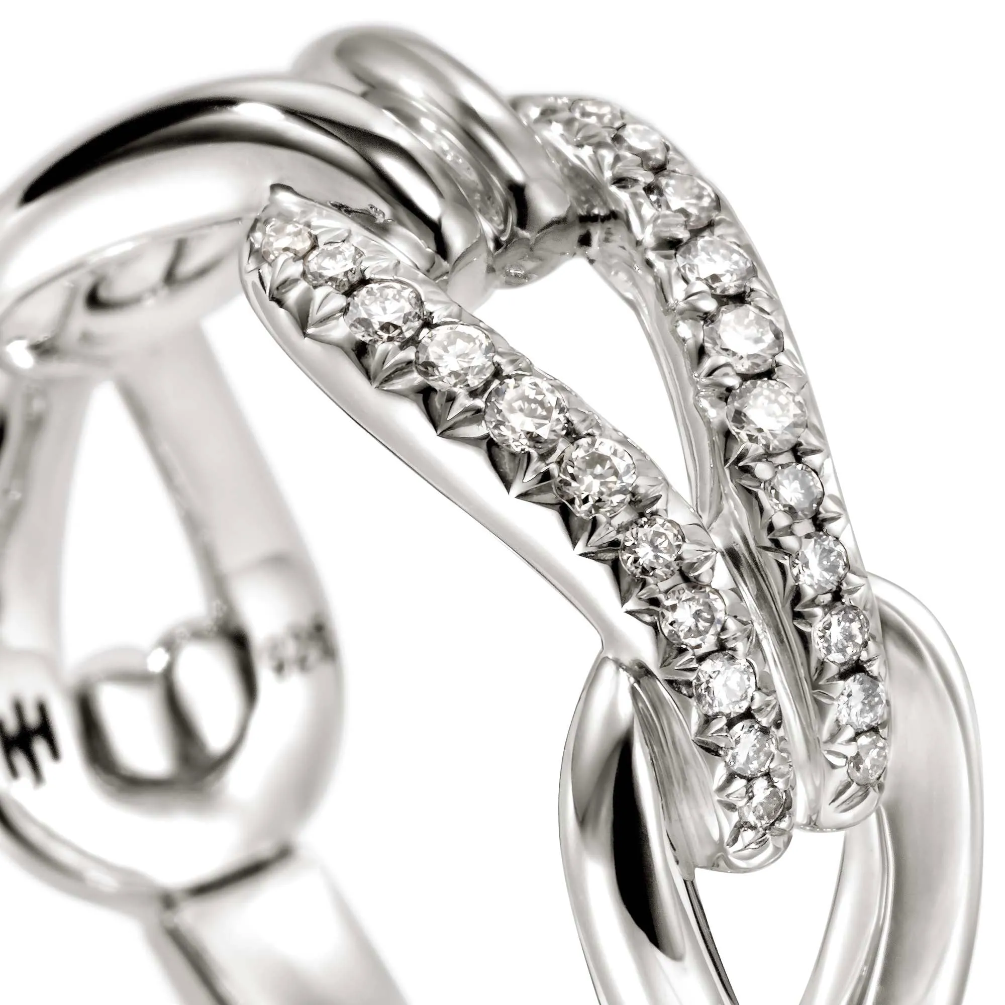Surf Link Ring, Silver, Diamonds, Wide|RBP9010772DI sold by John Hardy product image thumbnail 2