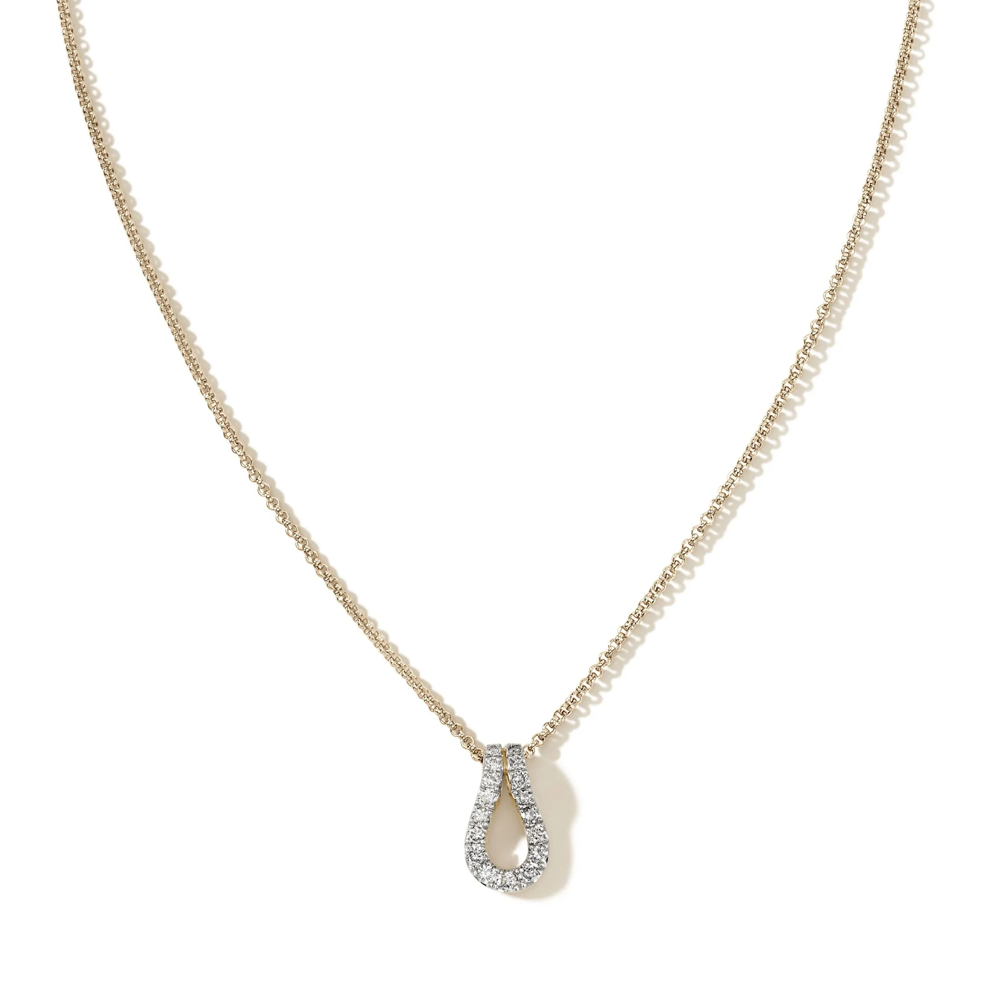 Surf Pendant Necklace, Gold, Diamonds|NGGX90107422DI sold by John Hardy product image thumbnail 3
