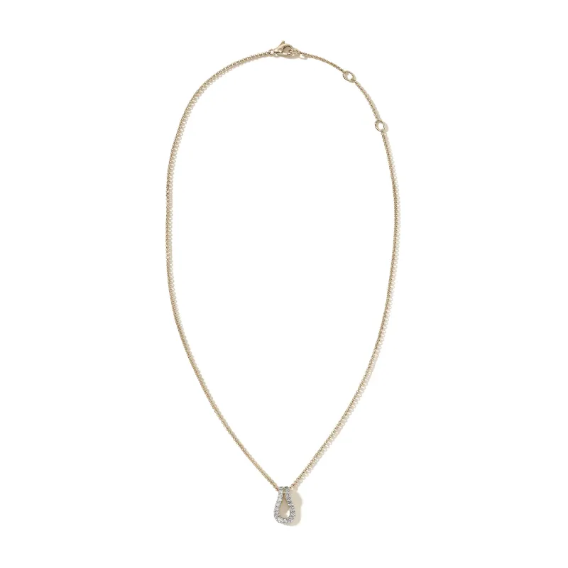 Surf Pendant Necklace, Gold, Diamonds|NGGX90107422DI sold by John Hardy