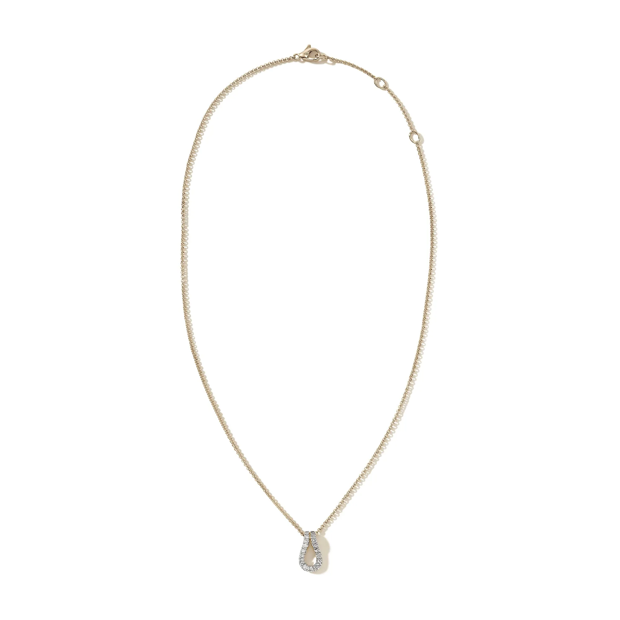 Surf Pendant Necklace, Gold, Diamonds|NGGX90107422DI sold by John Hardy