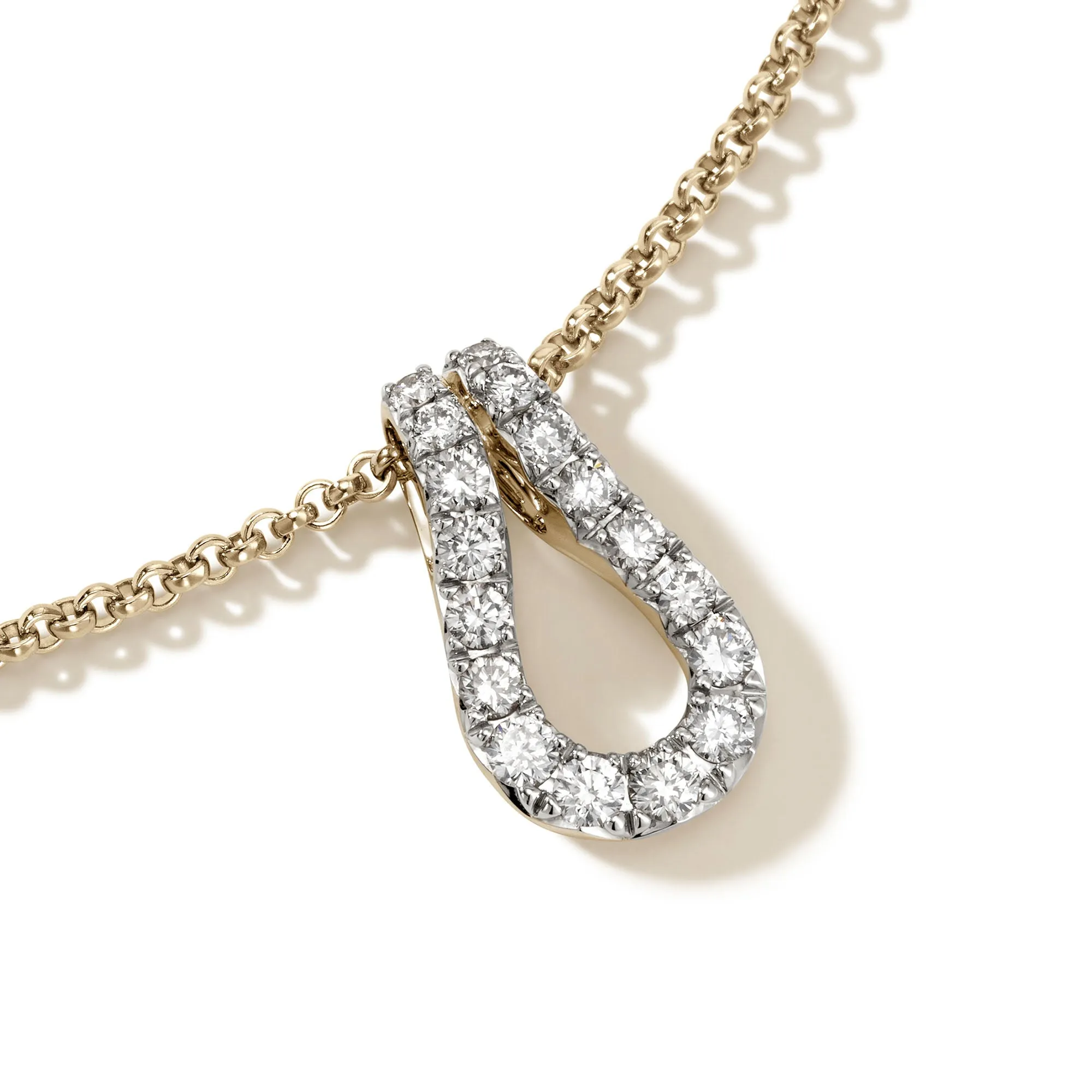 Surf Pendant Necklace, Gold, Diamonds|NGGX90107422DI sold by John Hardy product image thumbnail 2