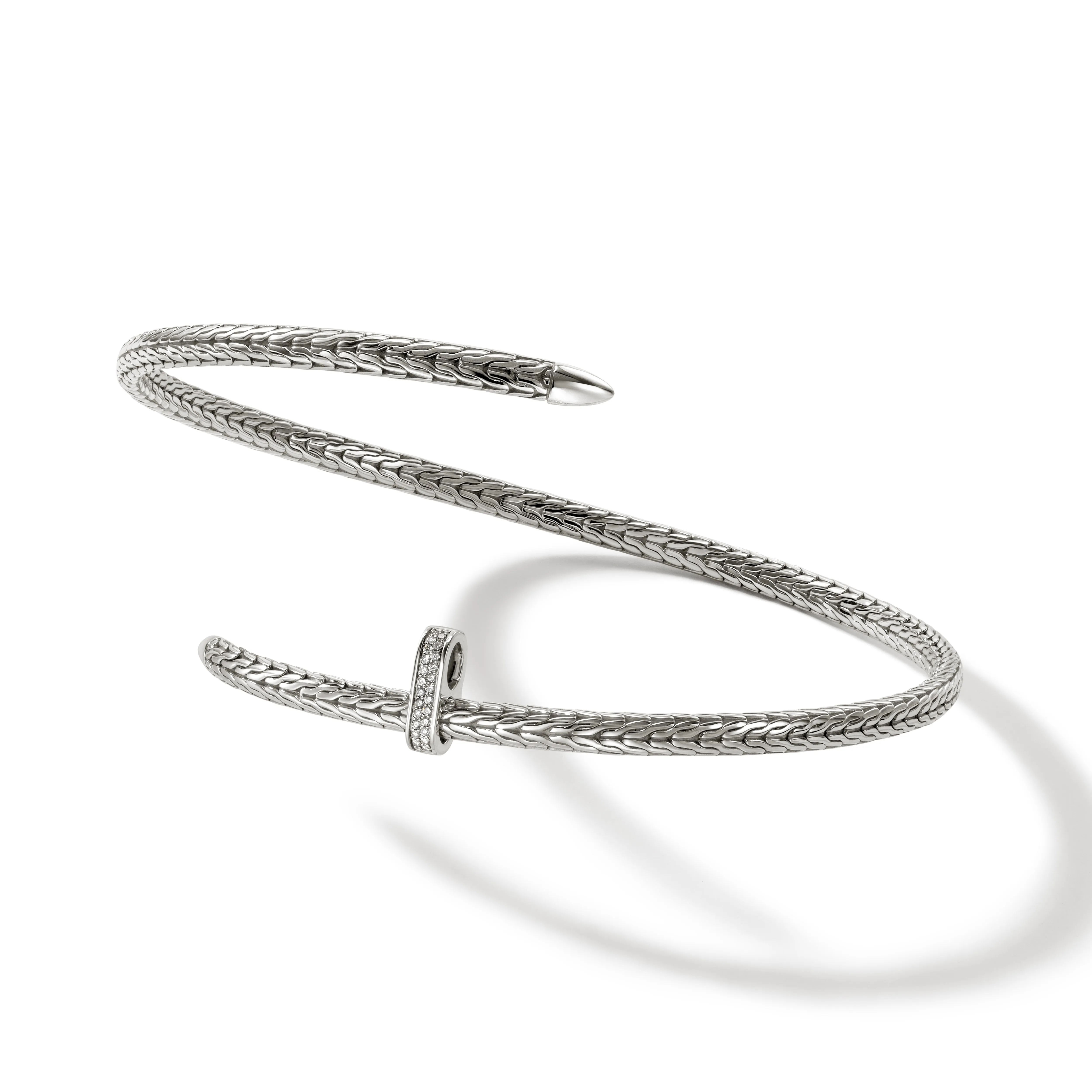 Spear Coil Choker, Sterling Silver, Diamonds|NBP9011292DI sold by John Hardy product image thumbnail 3