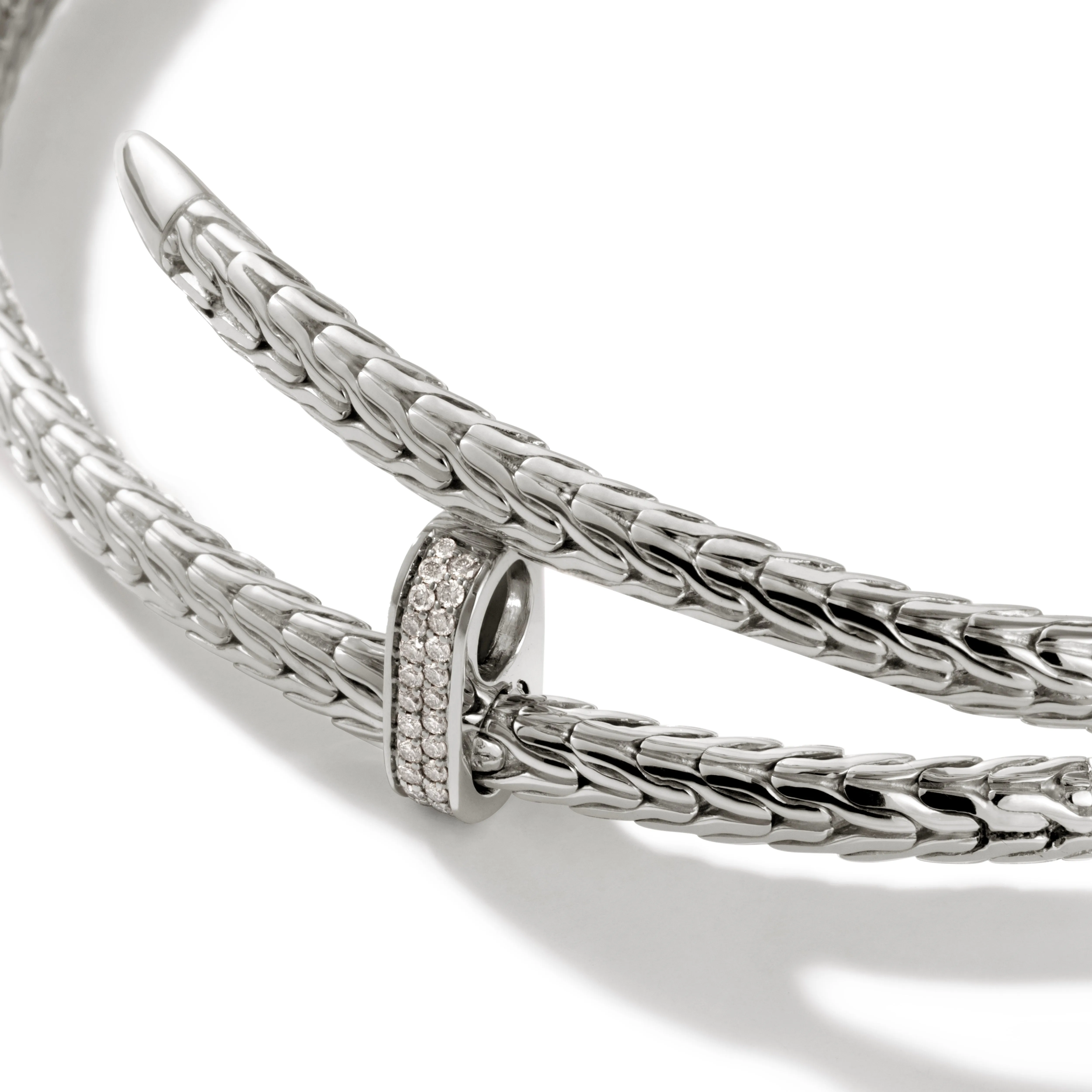 Spear Coil Choker, Sterling Silver, Diamonds|NBP9011292DI sold by John Hardy product image thumbnail 2