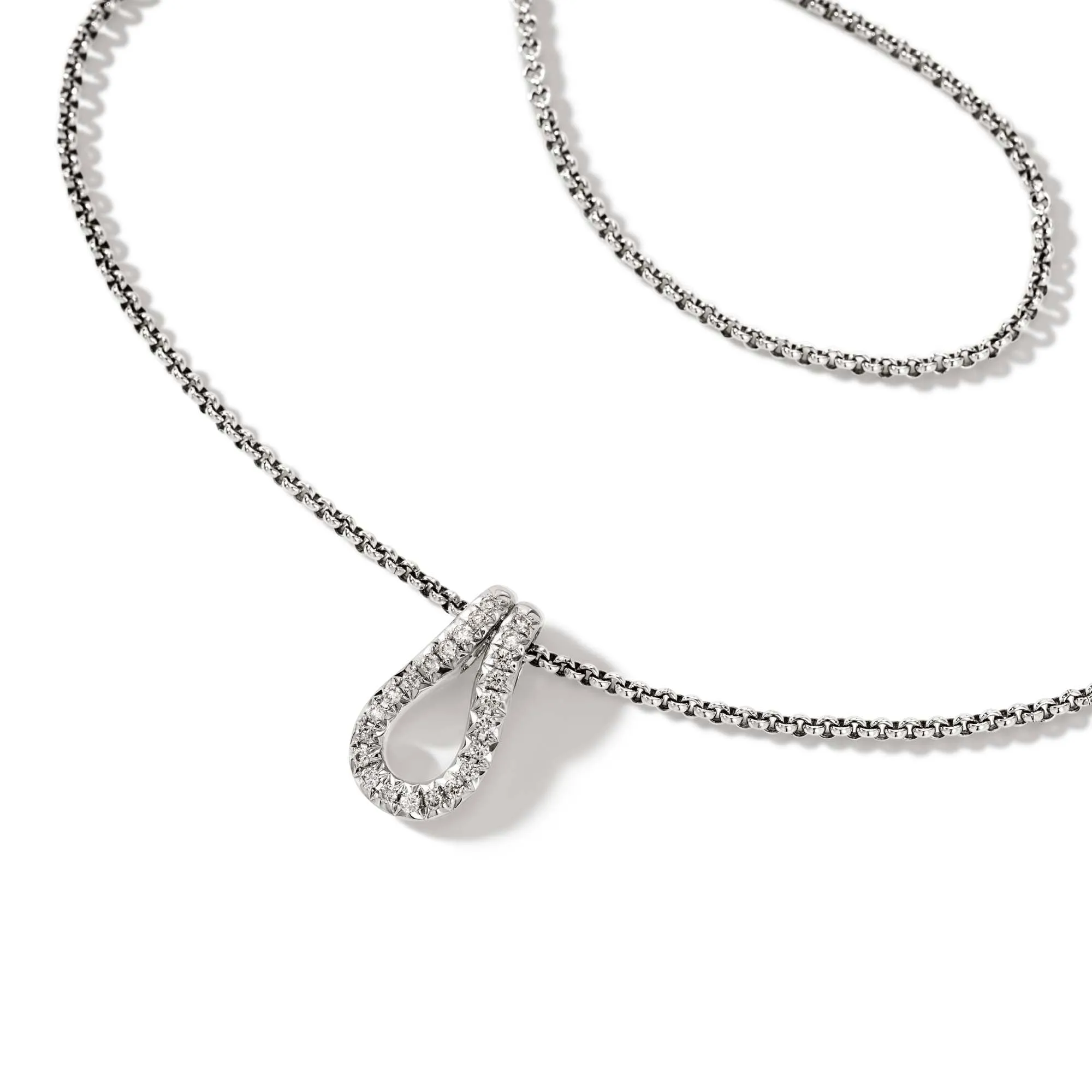 Surf Pendant Necklace, Silver, Diamonds|NBP9010742DI sold by John Hardy product image thumbnail 2