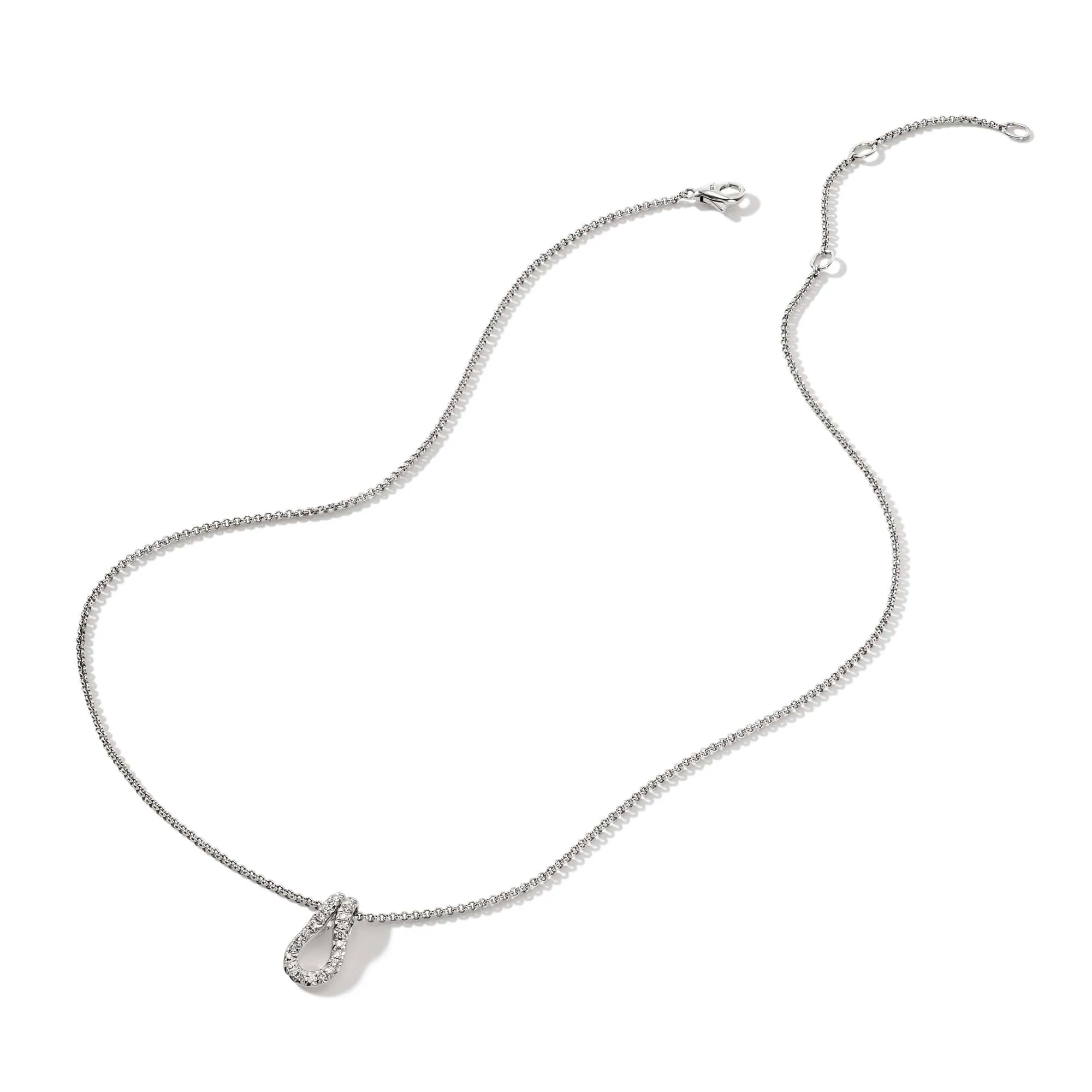 Surf Pendant Necklace, Silver, Diamonds|NBP9010742DI sold by John Hardy product image thumbnail 3