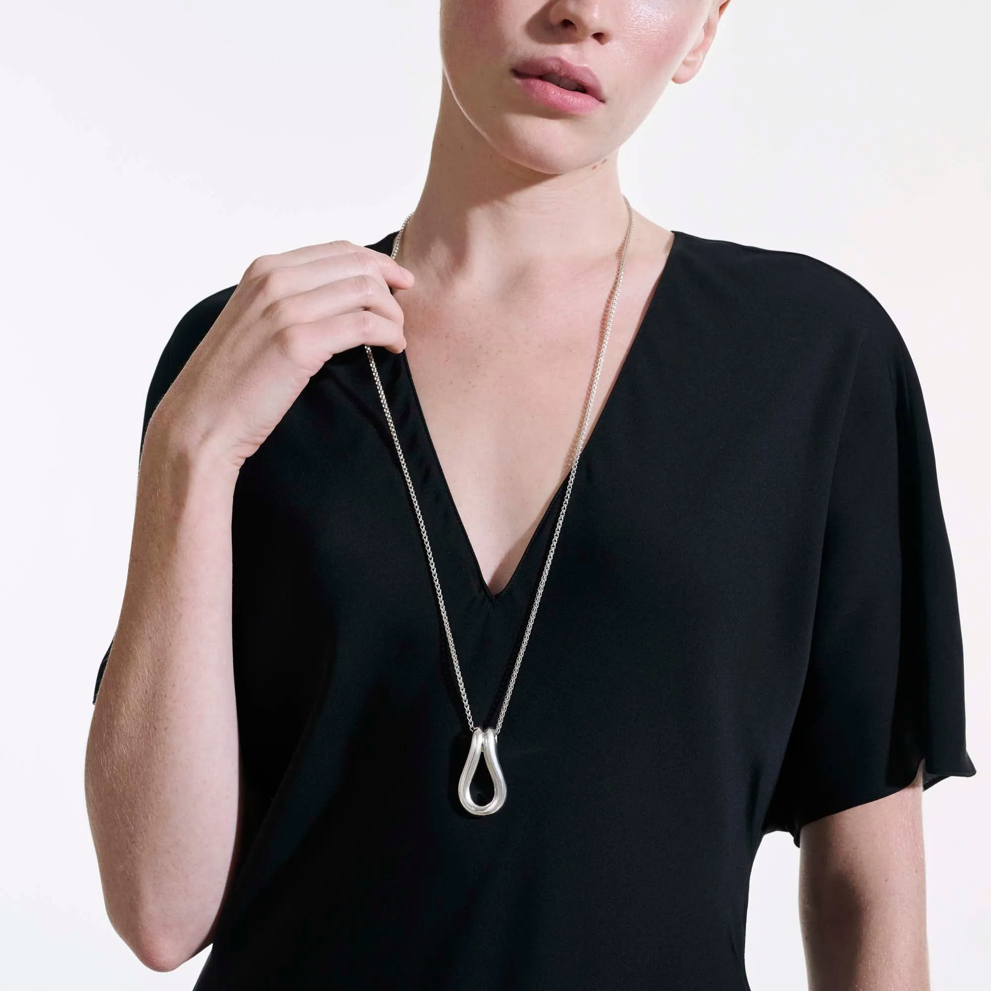 Surf Pendant Necklace, Sterling Silver, Long|NB901056 sold by John Hardy product image thumbnail 5