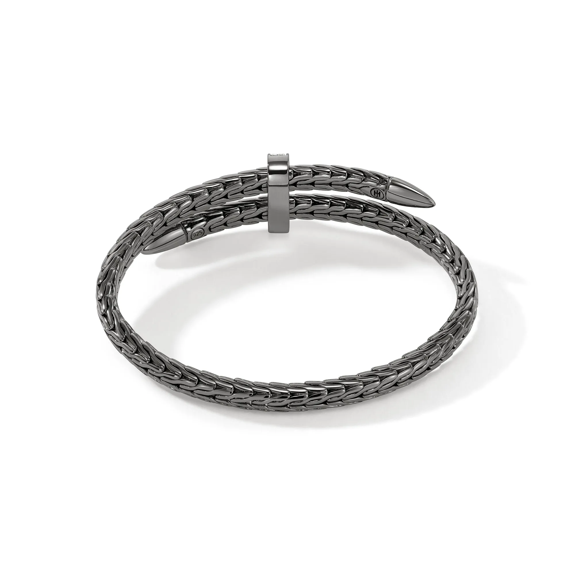 Spear Flex Cuff, Dark Silver, Diamonds, 5.5MM|CBP90110722BRDDI sold by John Hardy product image thumbnail 4