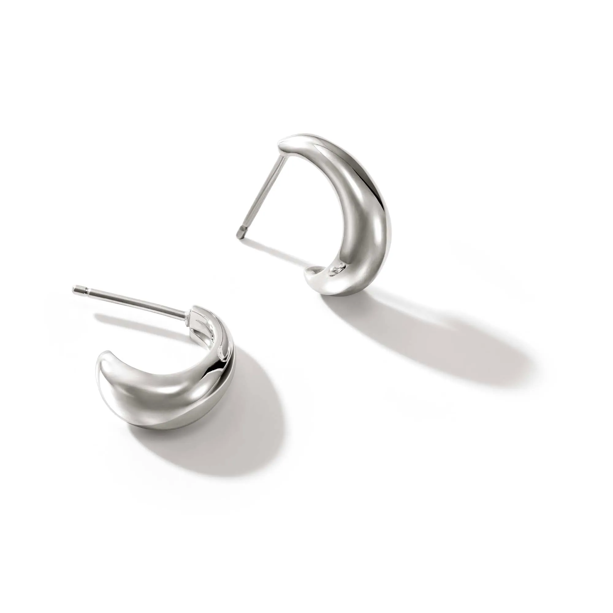 Surf J Hoop Earring, Sterling Silver, 15.5MM|EB901123 sold by John Hardy product image thumbnail 4
