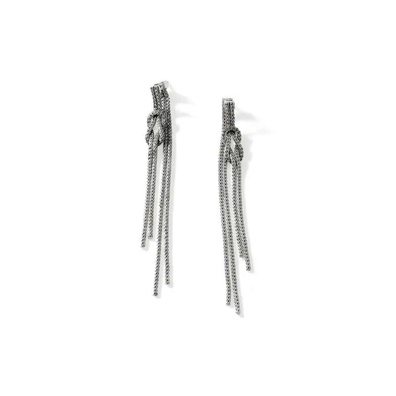 Love Knot Drop Earrings, Sterling Silver|EB901063 sold by John Hardy