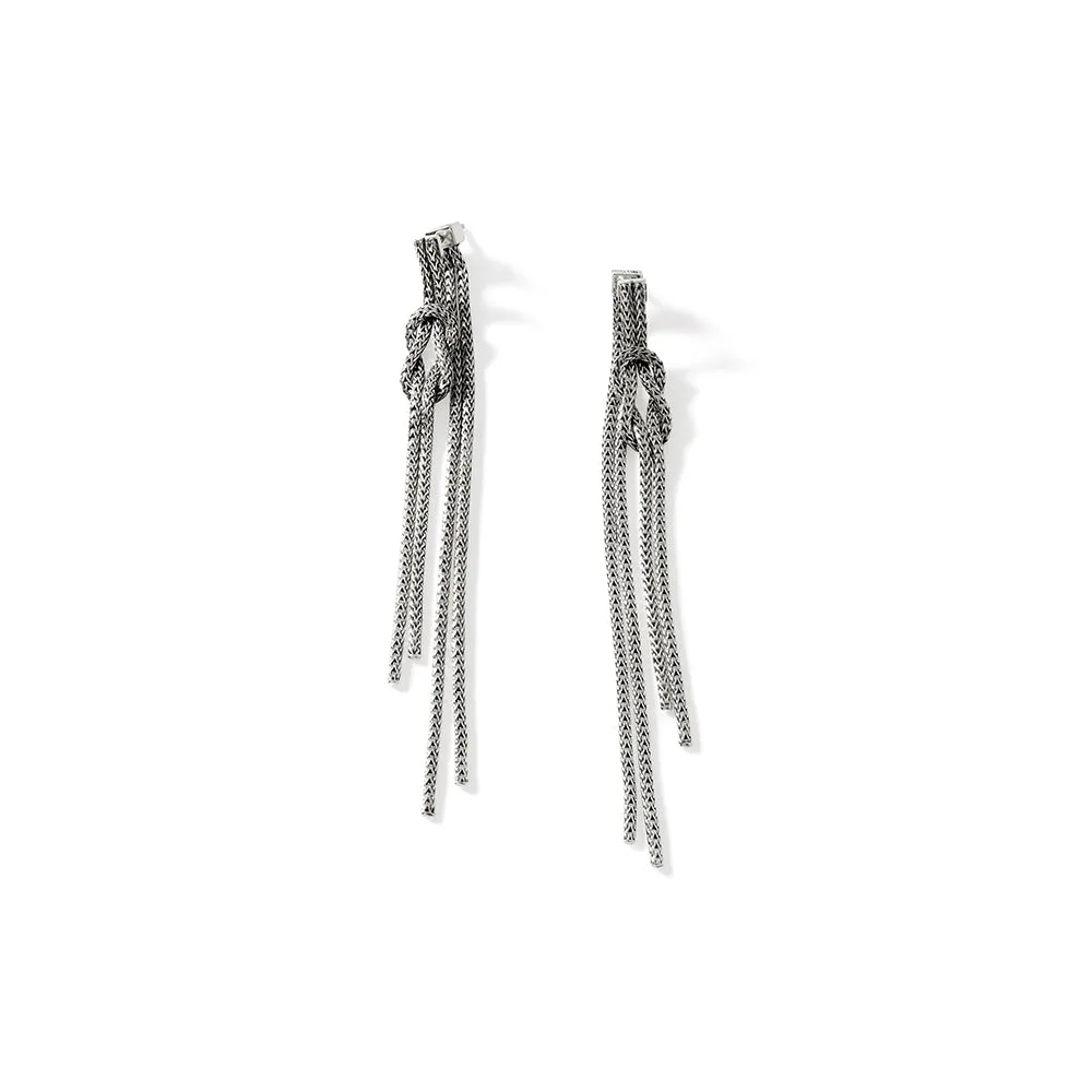 Love Knot Drop Earrings, Sterling Silver|EB901063 sold by John Hardy