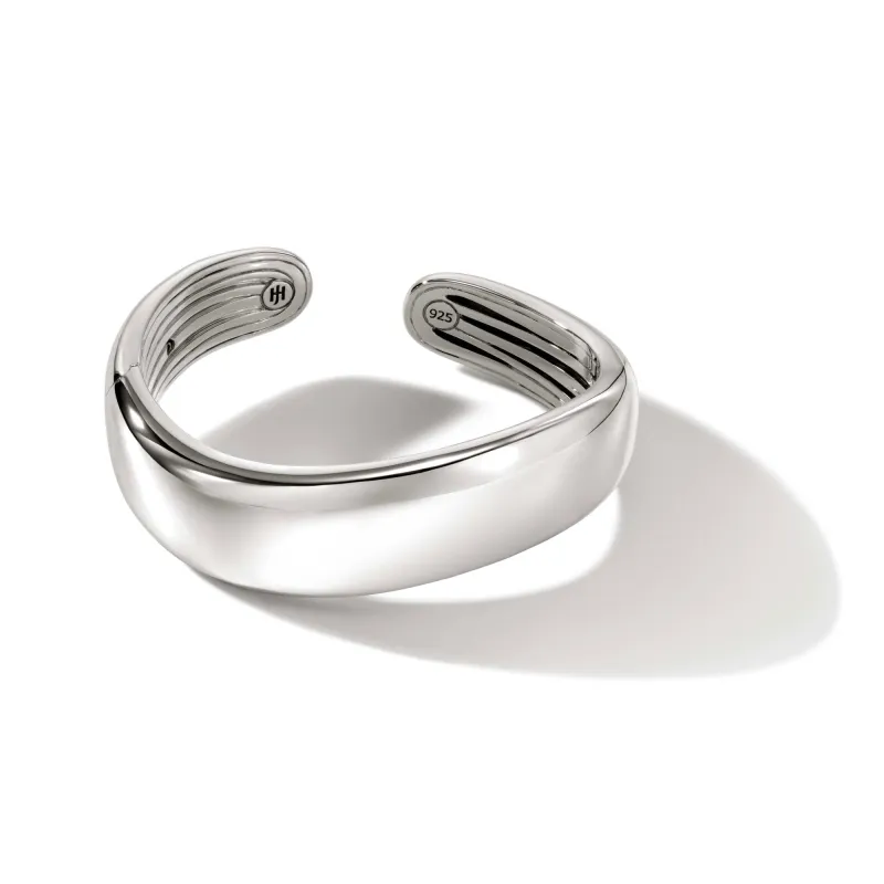 Surf Hinged Cuff, Sterling Silver, Wide|CB901115 sold by John Hardy