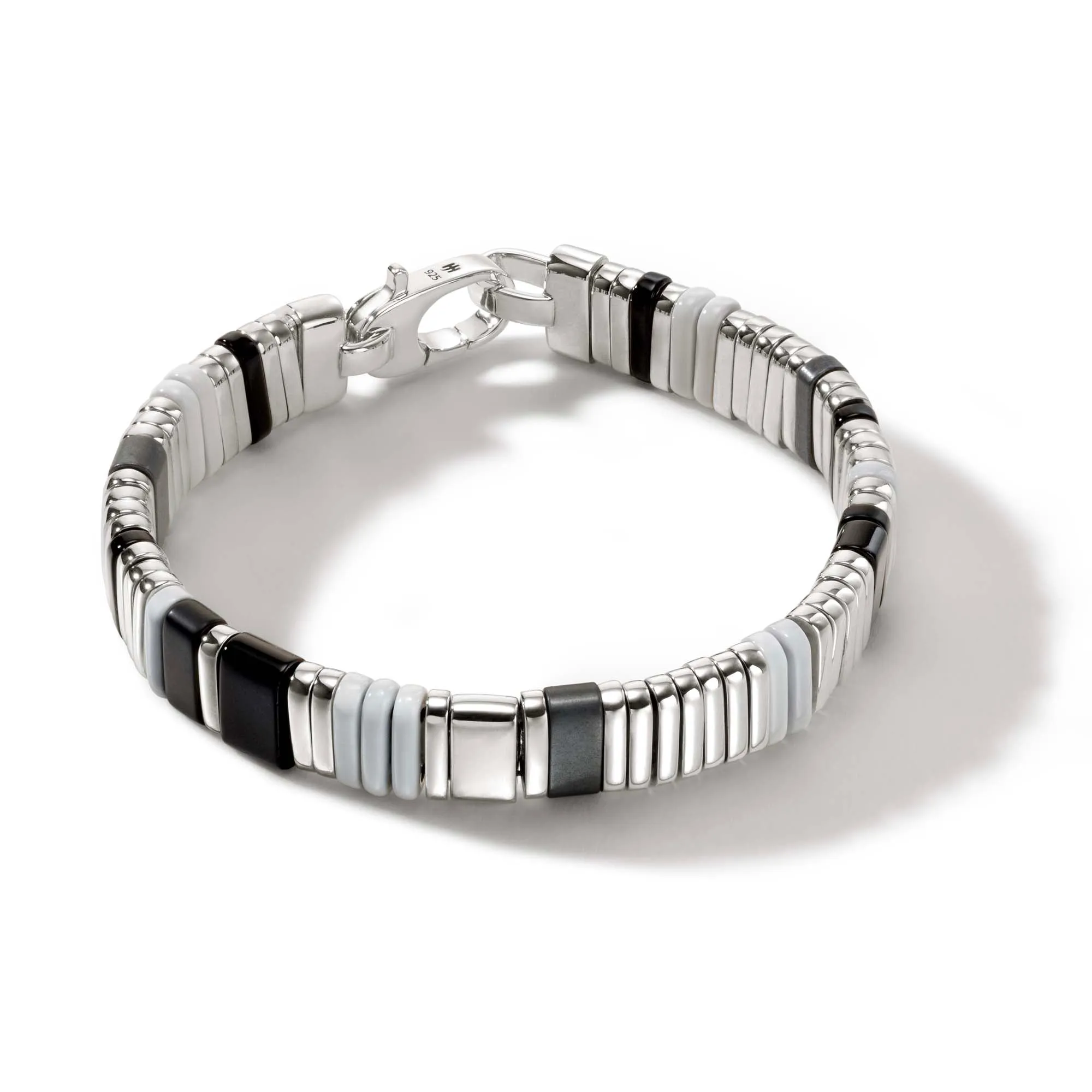Colorblock Bracelet, Silver|BUS9010521WHBONHE sold by John Hardy