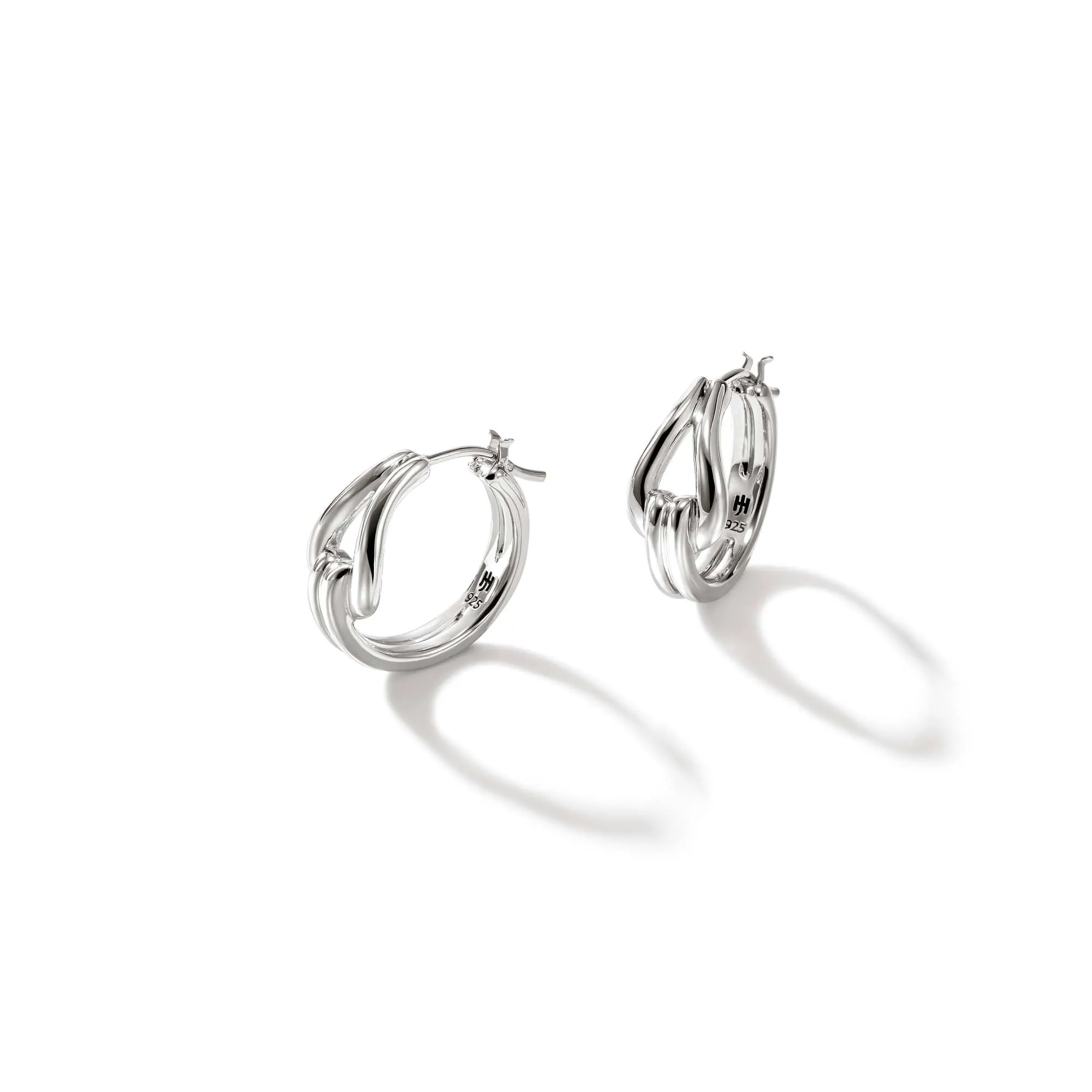 Surf Hoop Earring, Sterling Silver, 18.5MM|EB901147 sold by John Hardy
