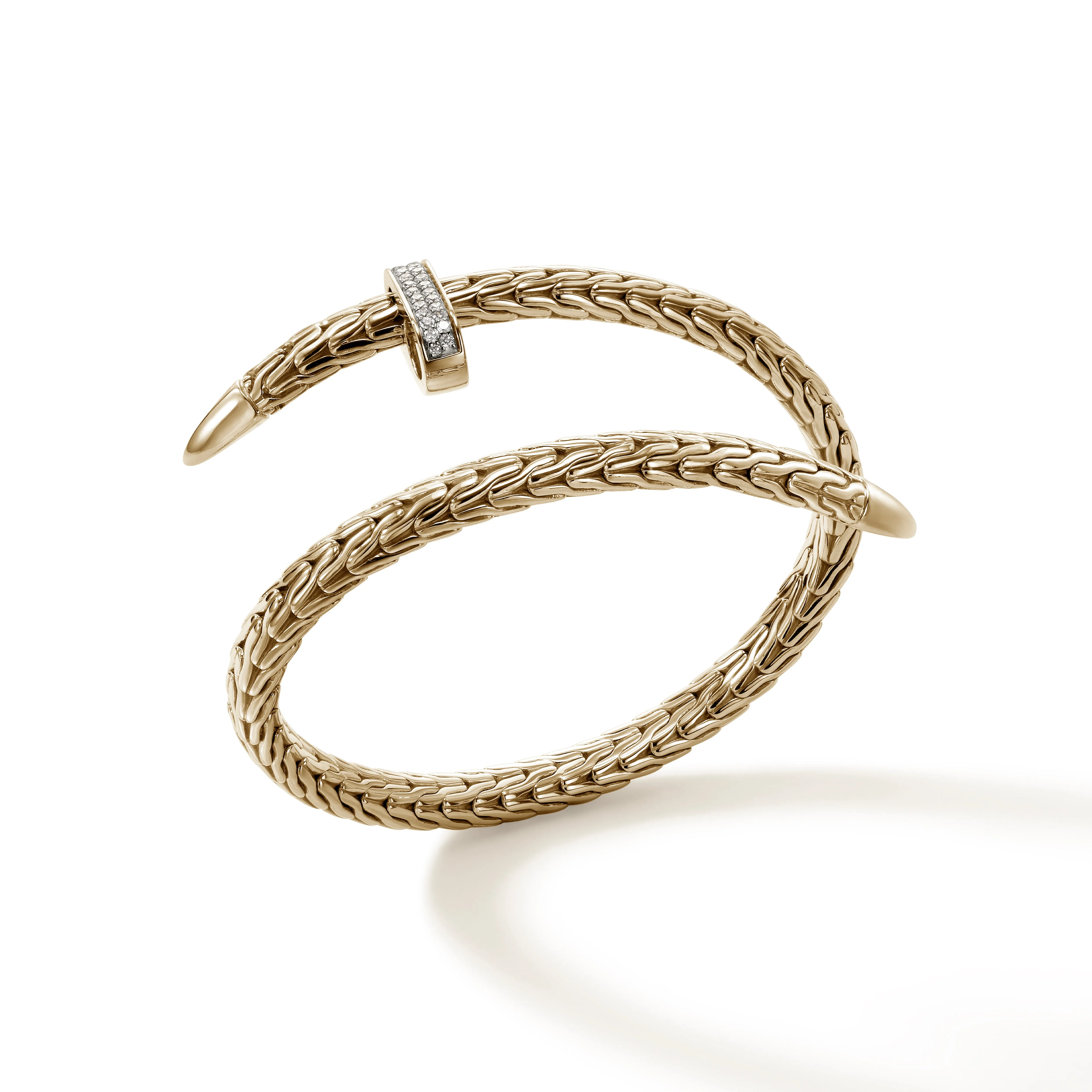 Spear Flex Cuff, Gold, Diamonds, 5.5MM|CGGX9011072DI sold by John Hardy product image thumbnail 3