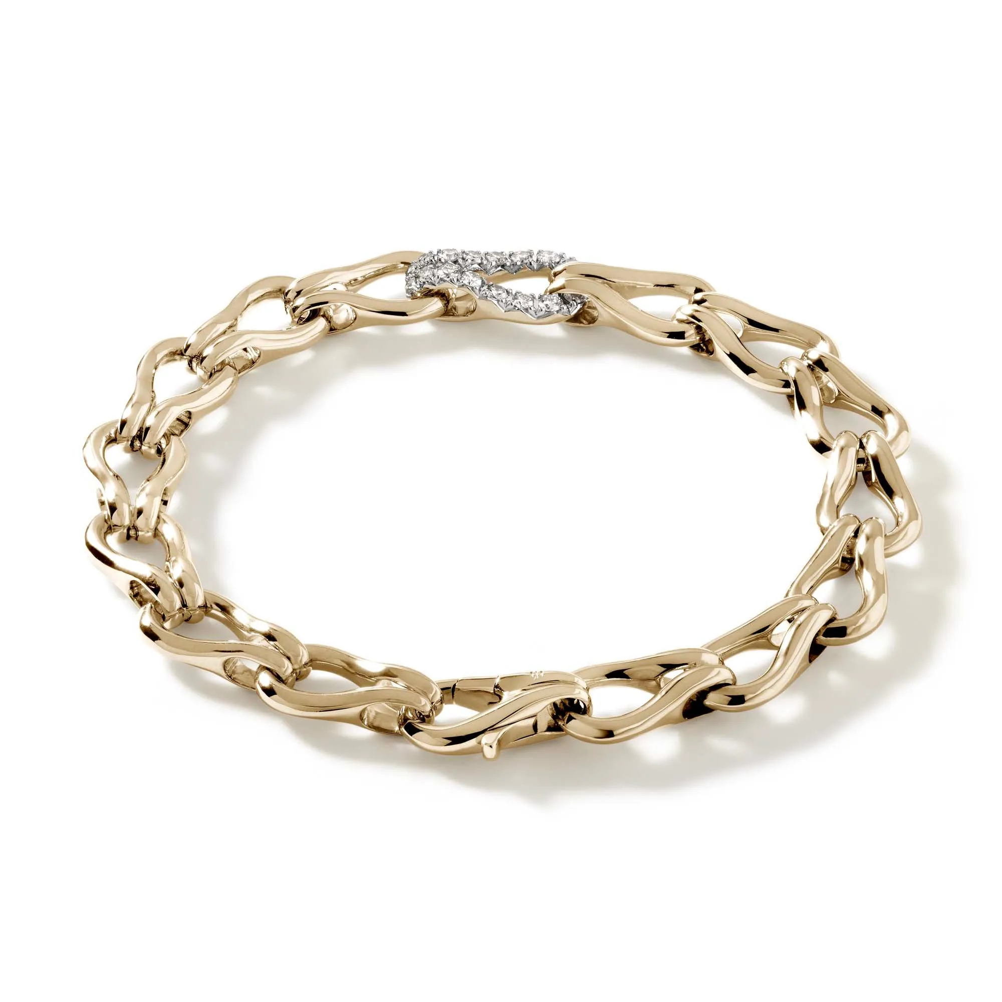Surf Bracelet, Gold, Diamonds, 8.5MM|BUGGX90109022DI sold by John Hardy product image thumbnail 4