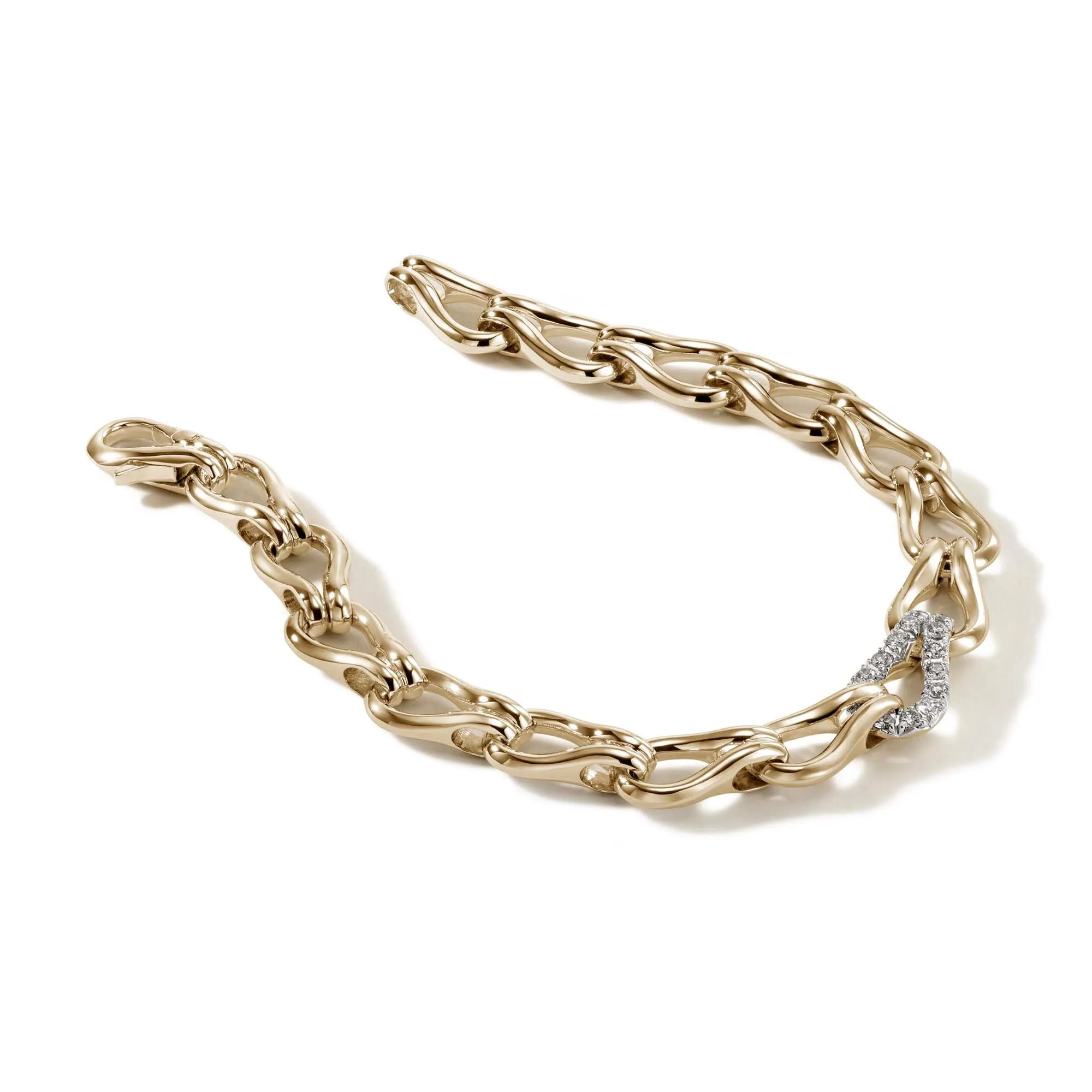 Surf Bracelet, Gold, Diamonds, 8.5MM|BUGGX90109022DI sold by John Hardy product image thumbnail 3
