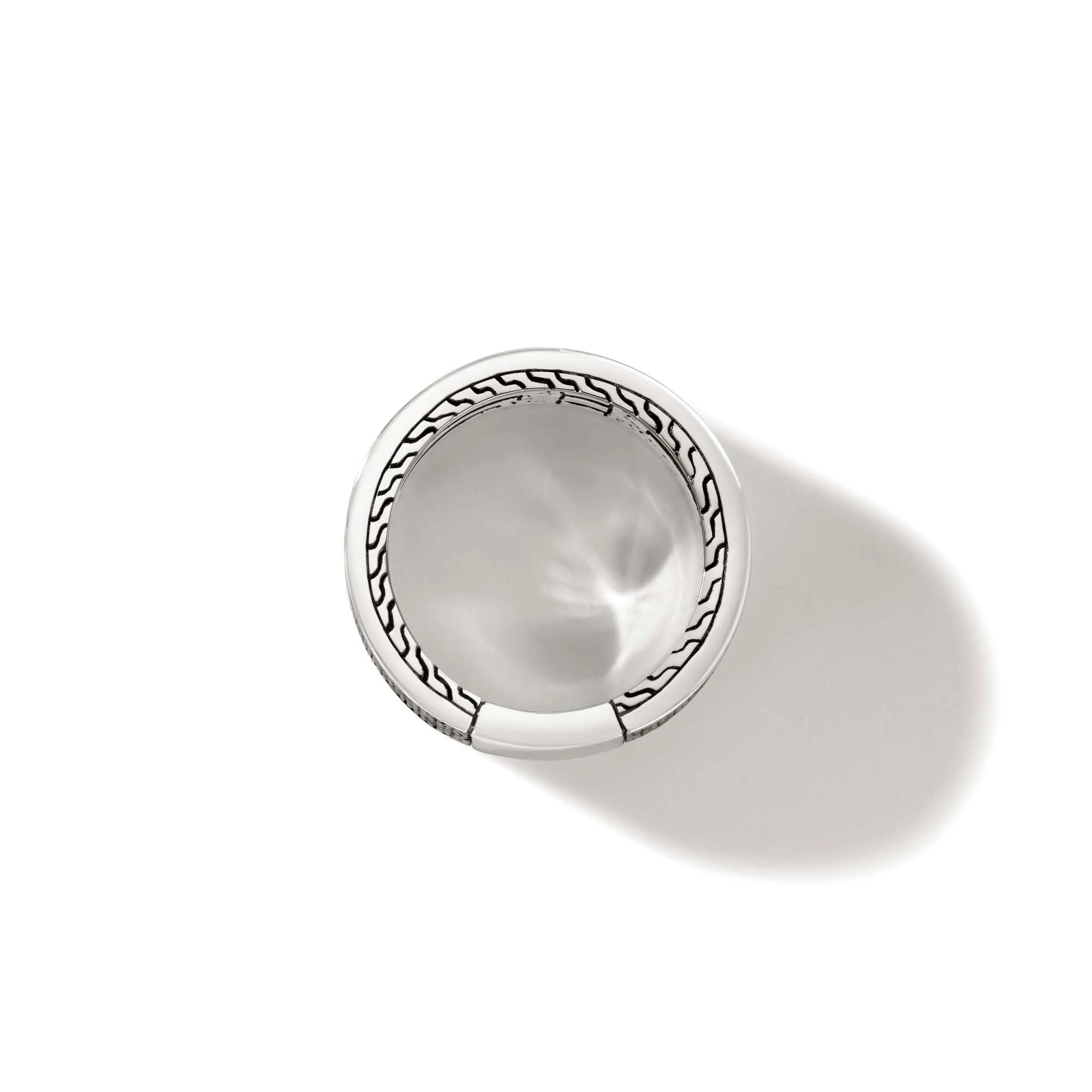 Carved Chain Ring, Dark Silver, Hardstones|RMS9009834SMBRDBLS sold by John Hardy product image thumbnail 4