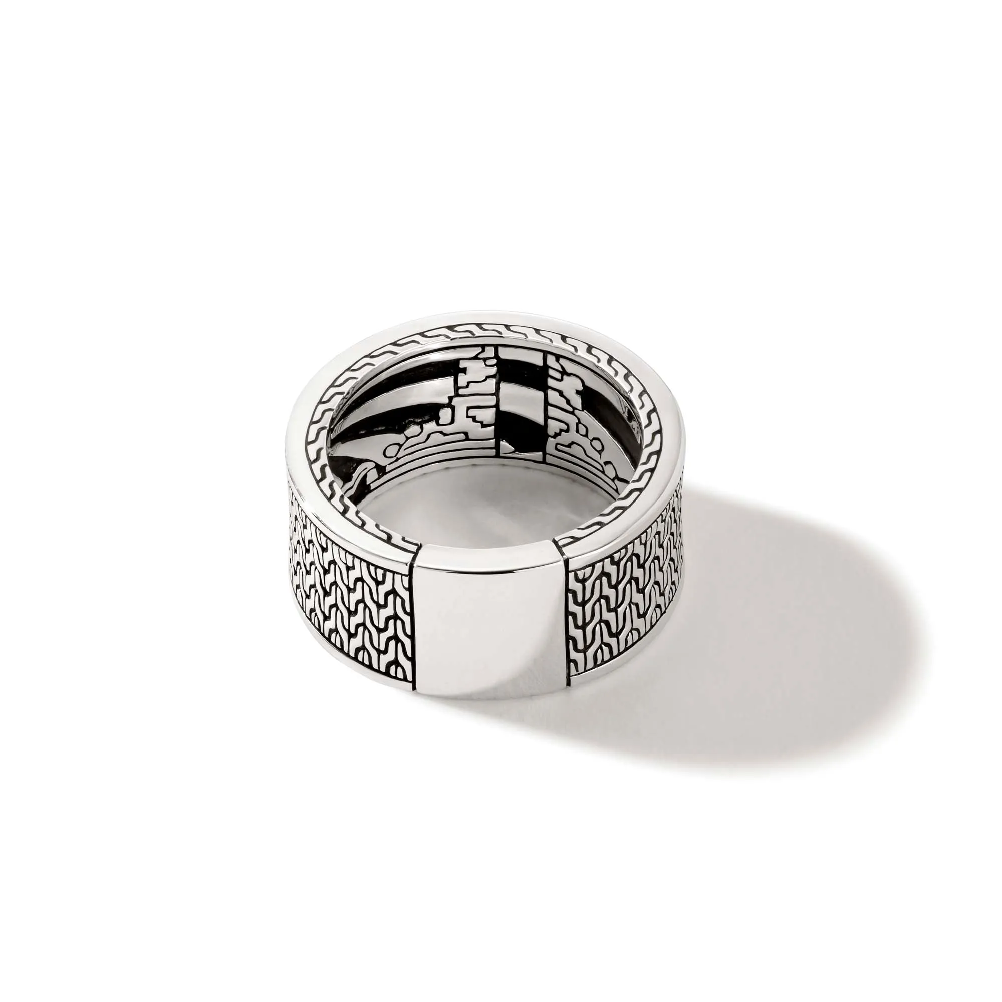 Carved Chain Ring, Gold, Silver, Hardstones|RMZS9009795MOPTQBM sold by John Hardy product image thumbnail 5