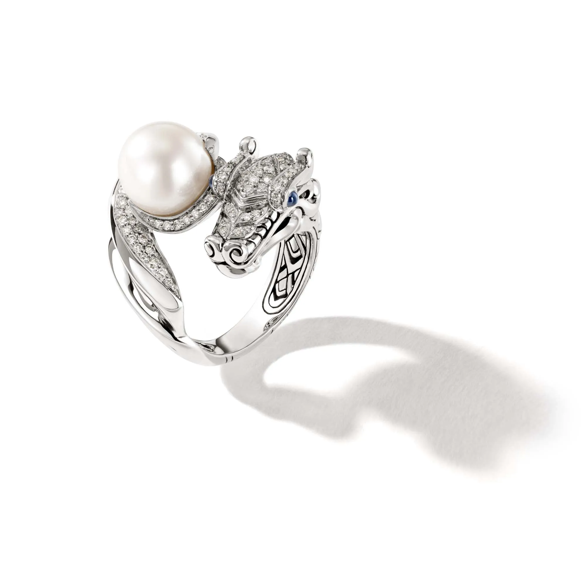 Naga Ring, Sterling Silver, Diamonds, Pearl|RBP603132BSPDI sold by John Hardy product image thumbnail 3