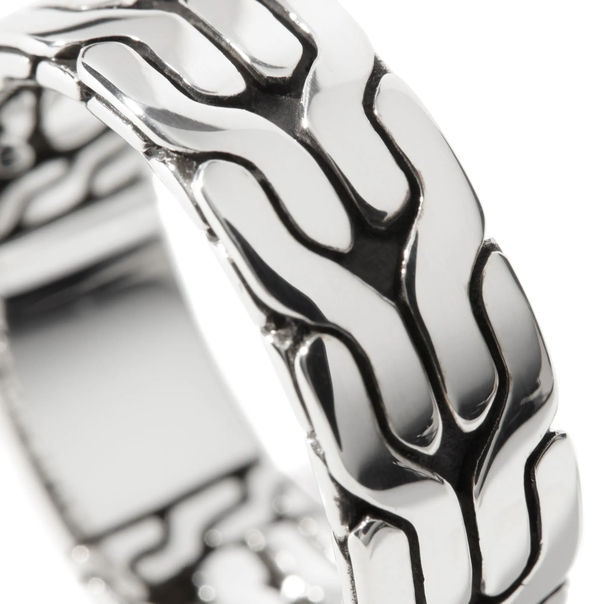 Carved Chain Band Ring, Sterling Silver|RB99842 sold by John Hardy product image thumbnail 2